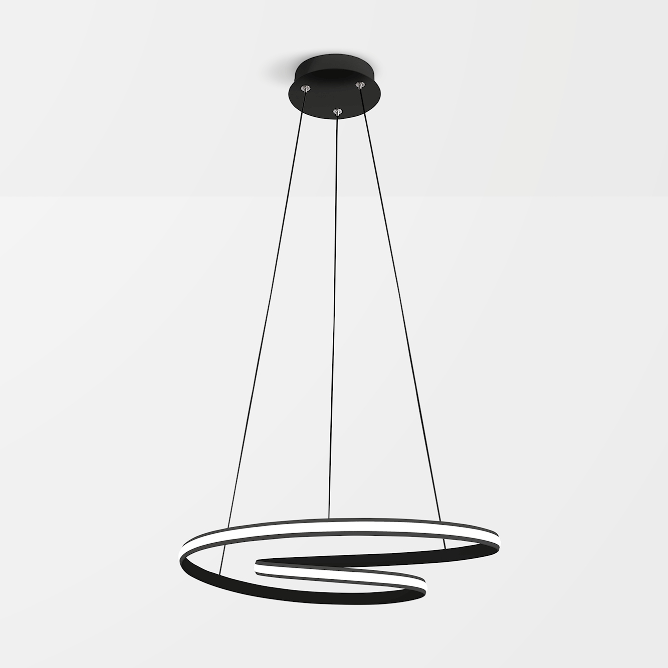 CIRCUIT SOSPENSIONE Ø65 NERO 40W 3000K-4000K DIMMERABILE