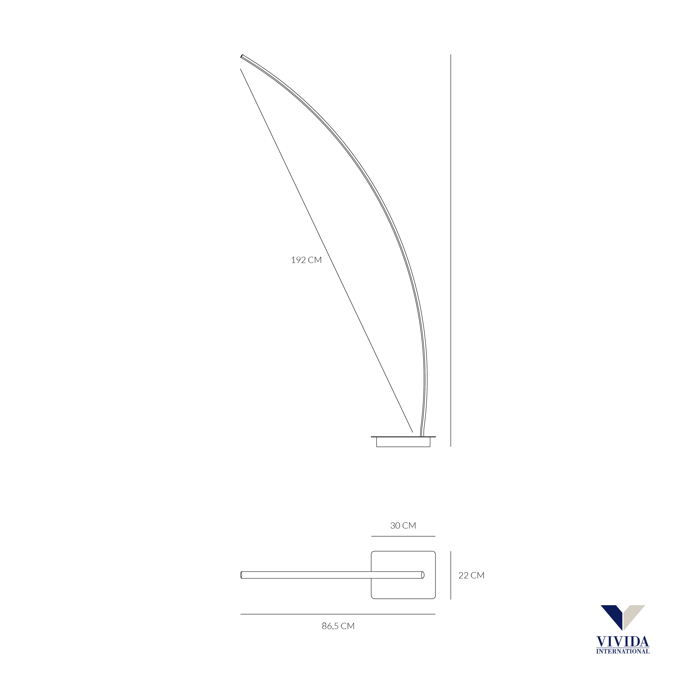 BRACKET PIANTANA SABBIA 33W 3000K-4000K