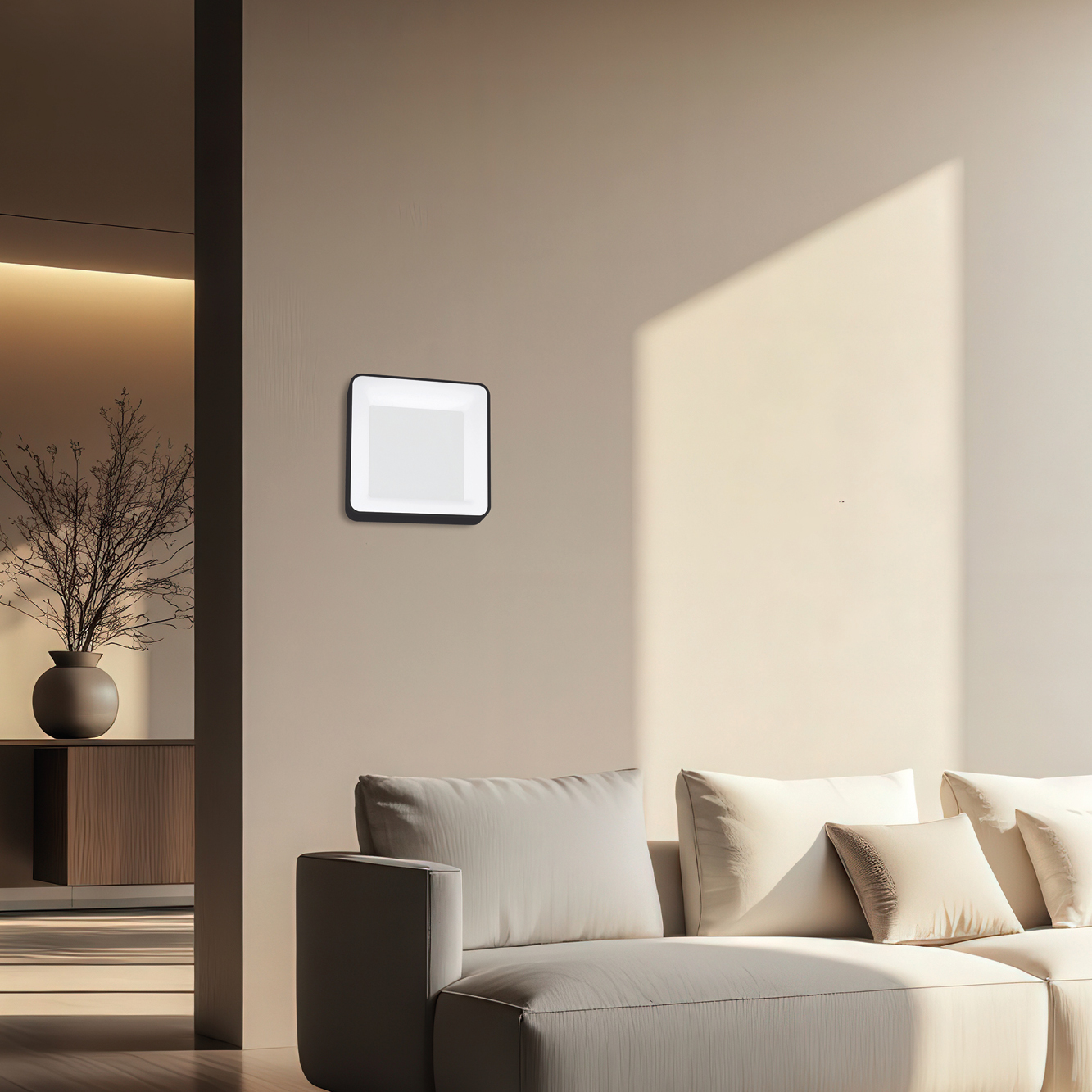 INNER-S PLAFONIERA 40 NERO 32W 3000K-4000K DIMMERABILE