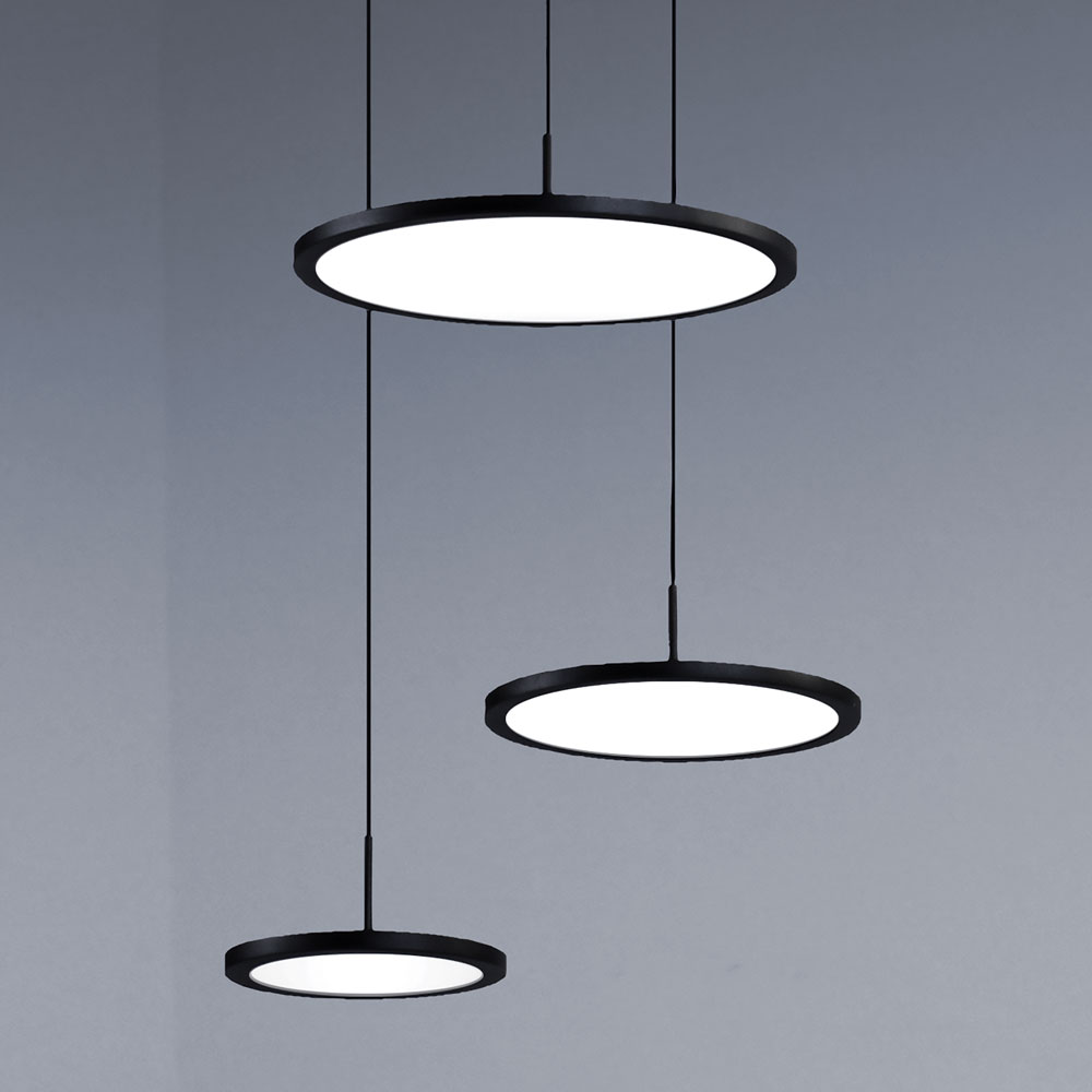 MYSTERY SOSPENSIONE 3 LUCI NERO 45W 3000K-4000K