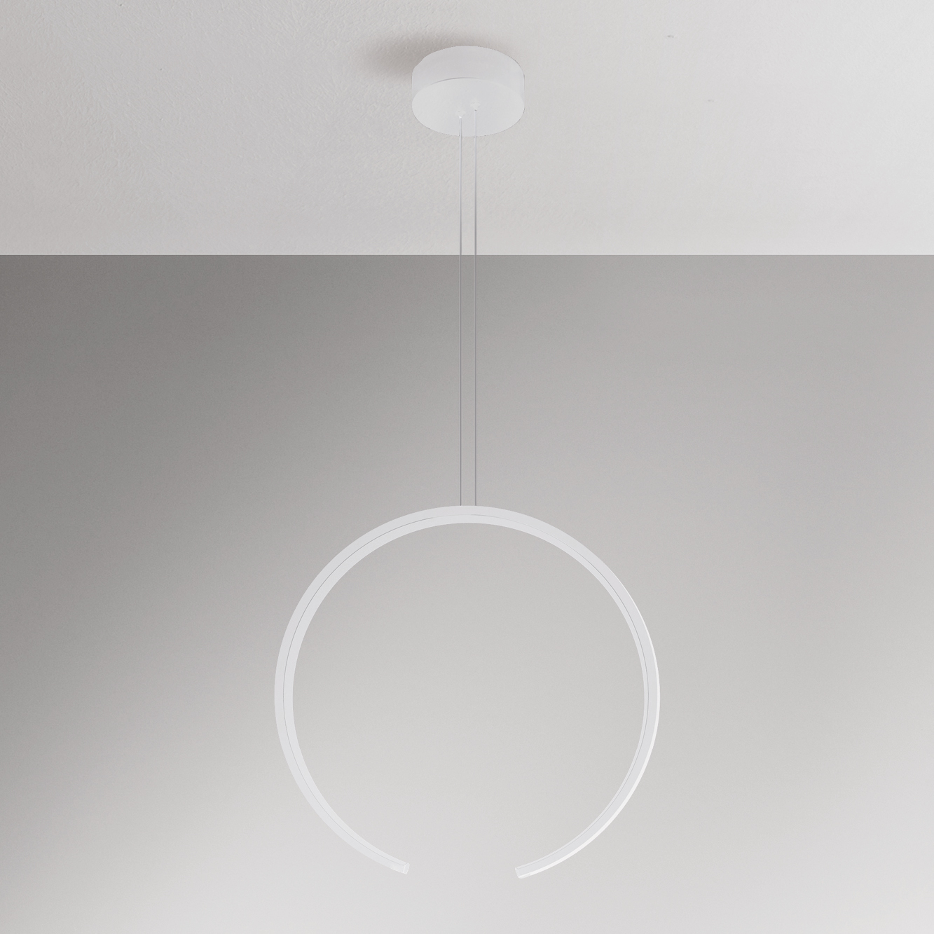 OLYMPIC SOSPENSIONE Ø60 VERTICALE BIANCO 30W 3000K-4000K