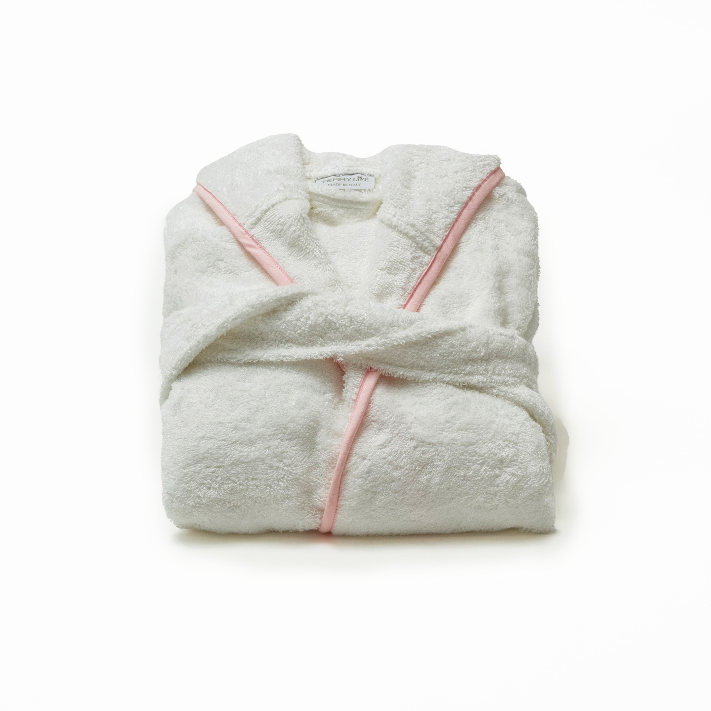 Accappatoio Baby Bianco/Rosa rr