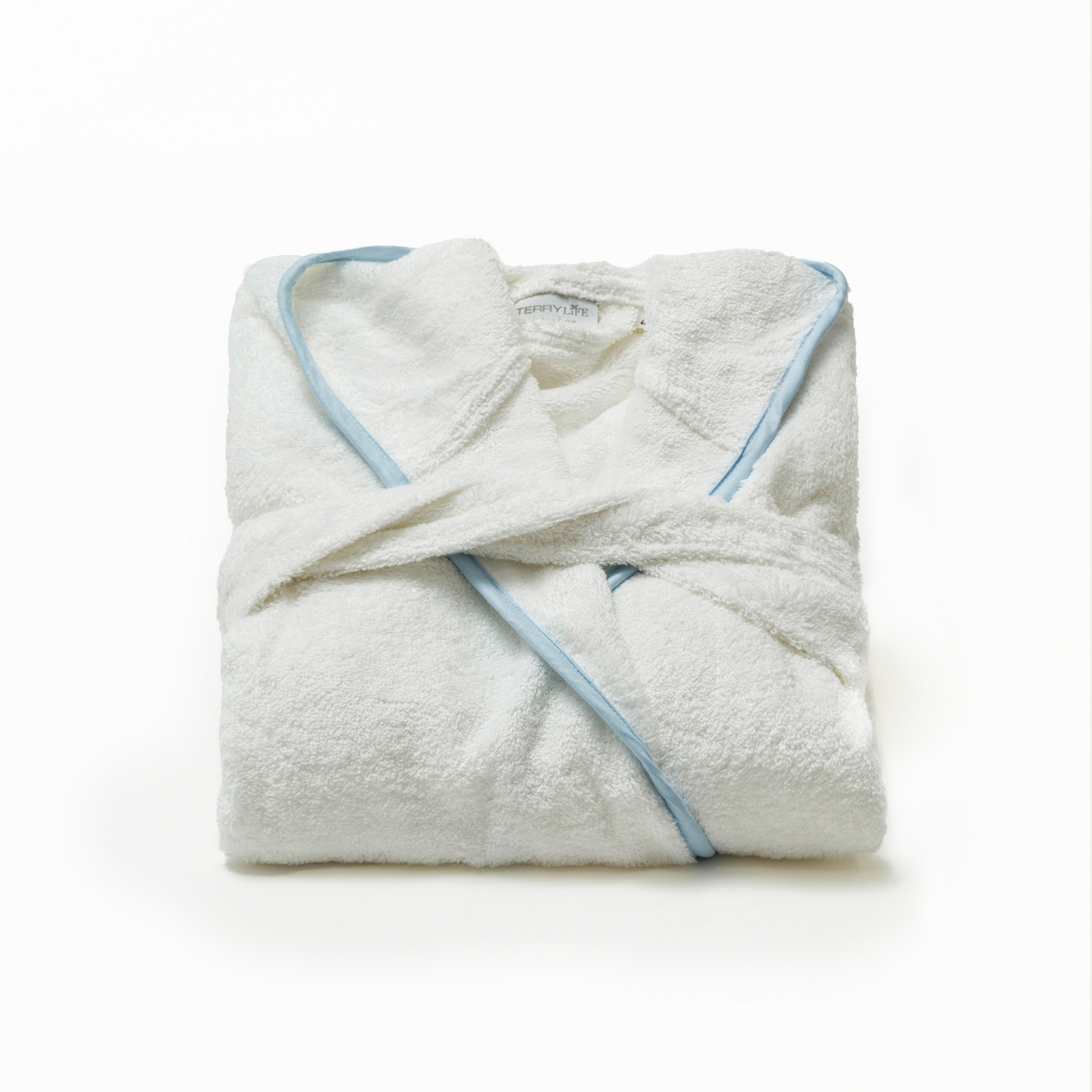 Accappatoio Baby Bianco/Azzurro rr