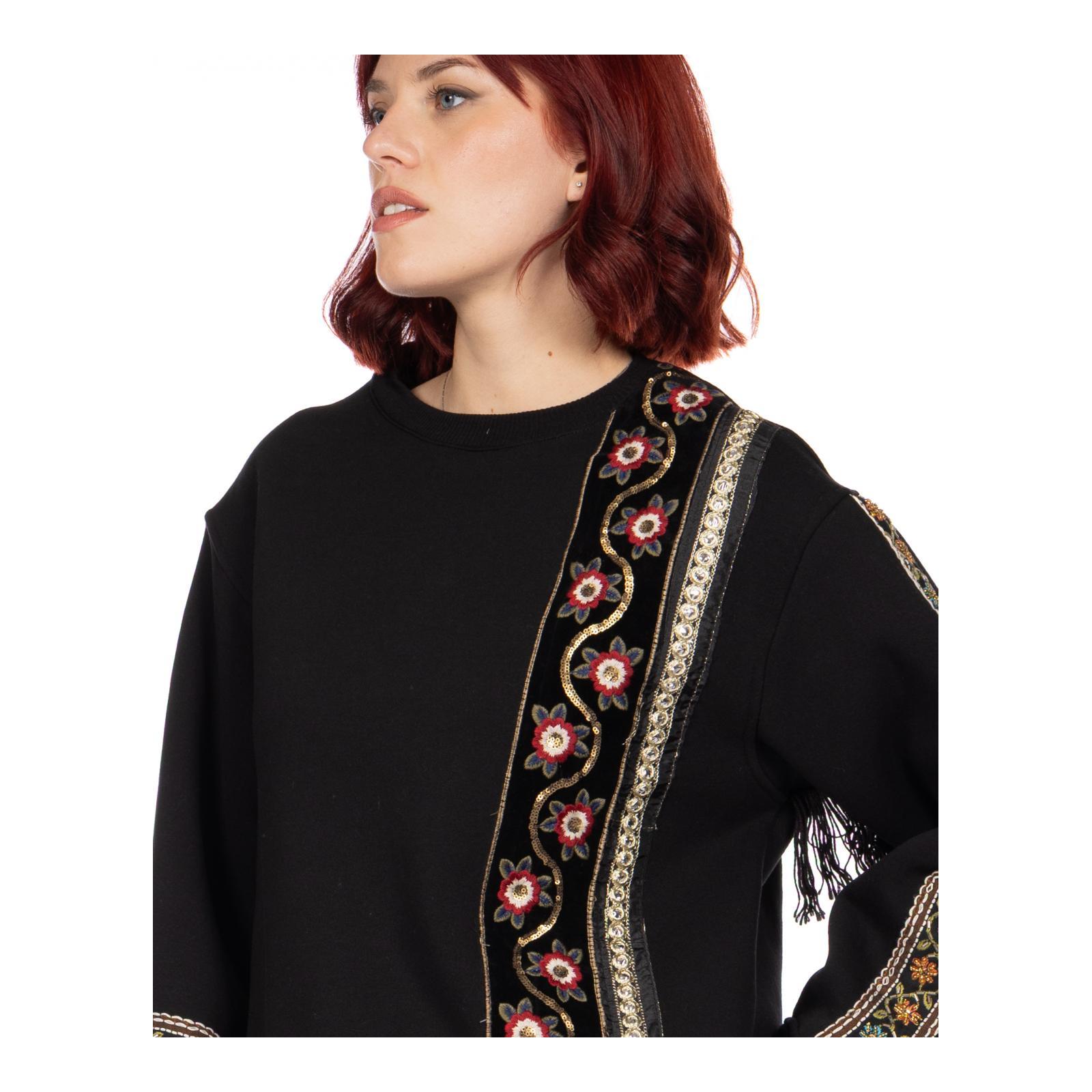 ZARIFA CREWNECK SWEATSHIRT nero