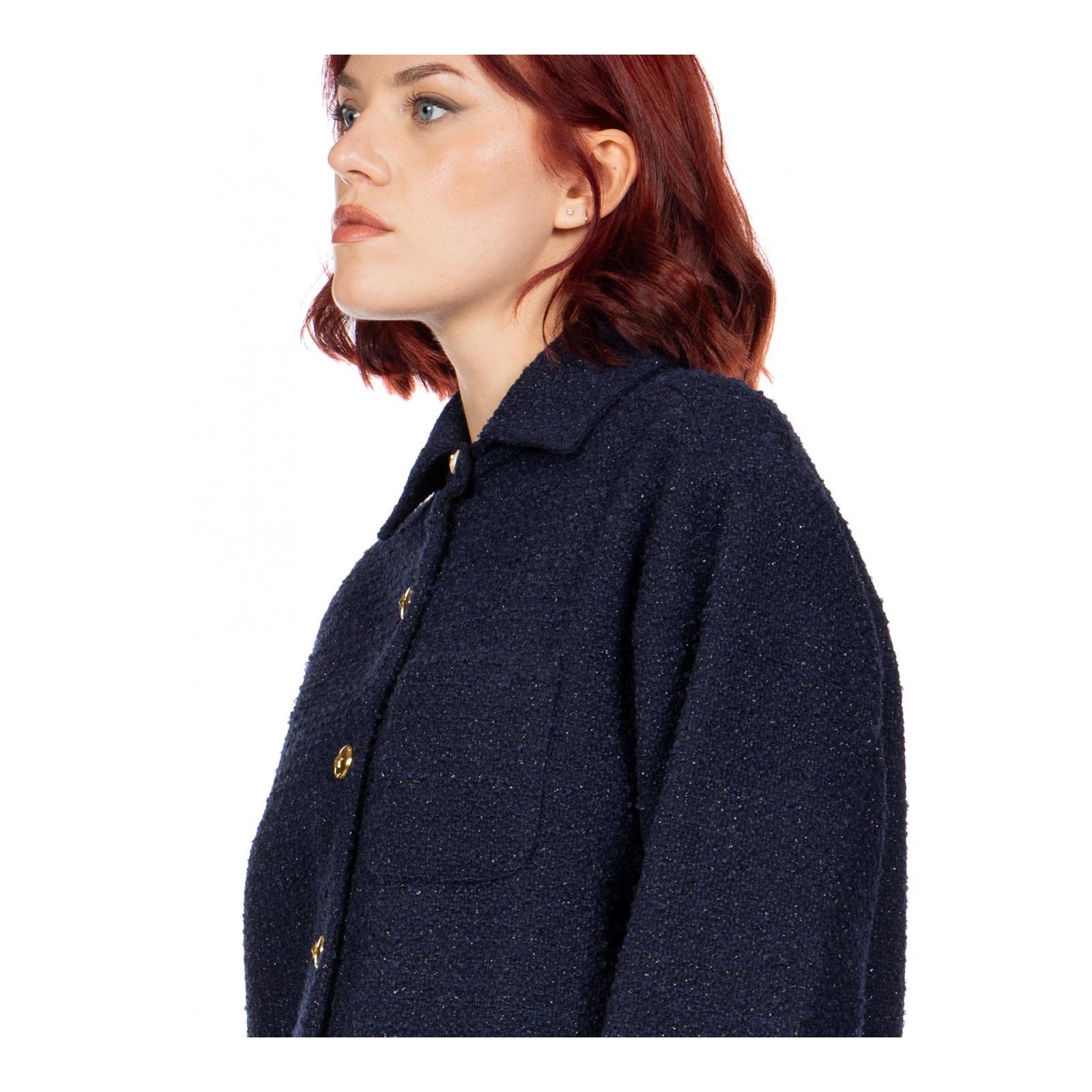 GHIACCIOLO GIACCA TWEED g82-blu-tenebra