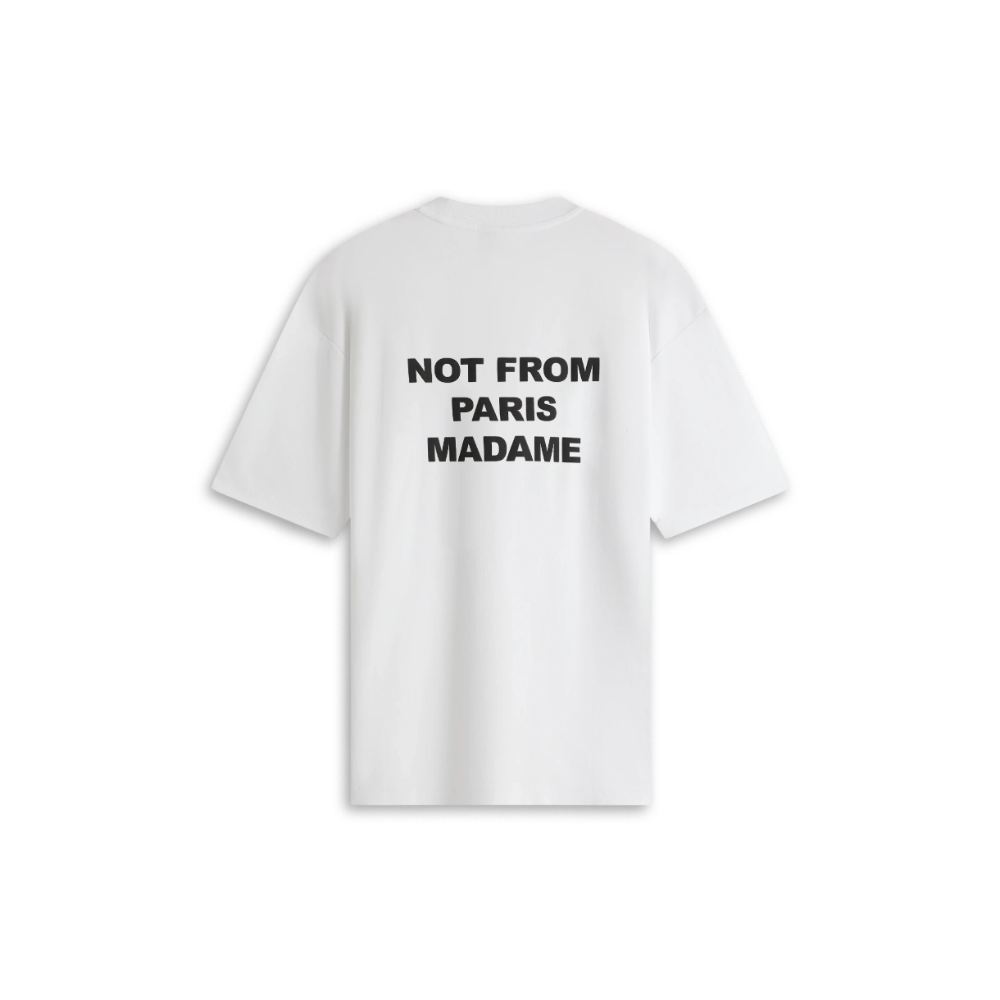 DRÔLE DE MONISEUR Maglietta Maniche Corte Tee Slogan White 