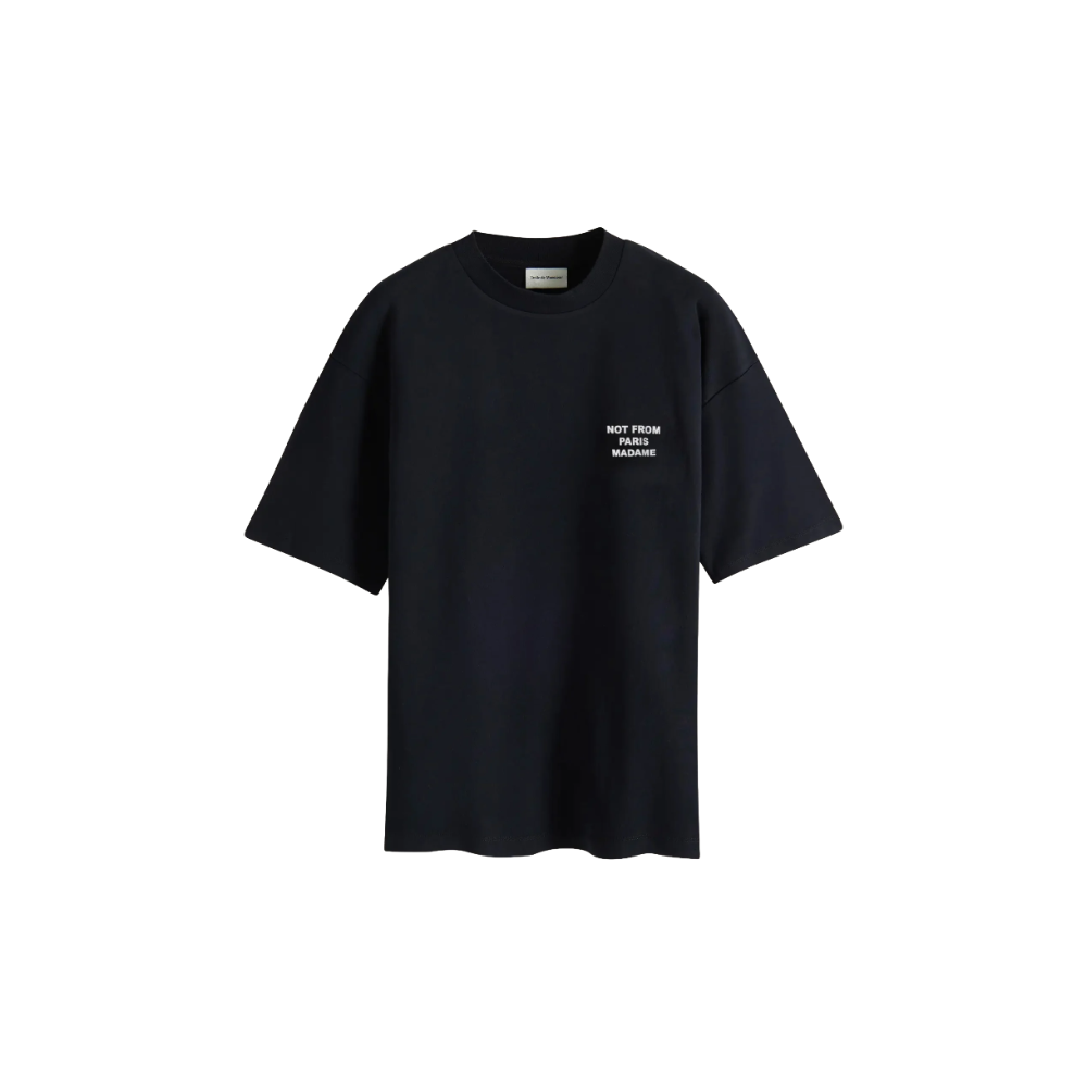 DRÔLE DE MONISEUR Maglietta Maniche Corte Tee Slogan Black 