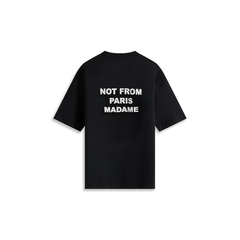 DRÔLE DE MONISEUR Maglietta Maniche Corte Tee Slogan Black 