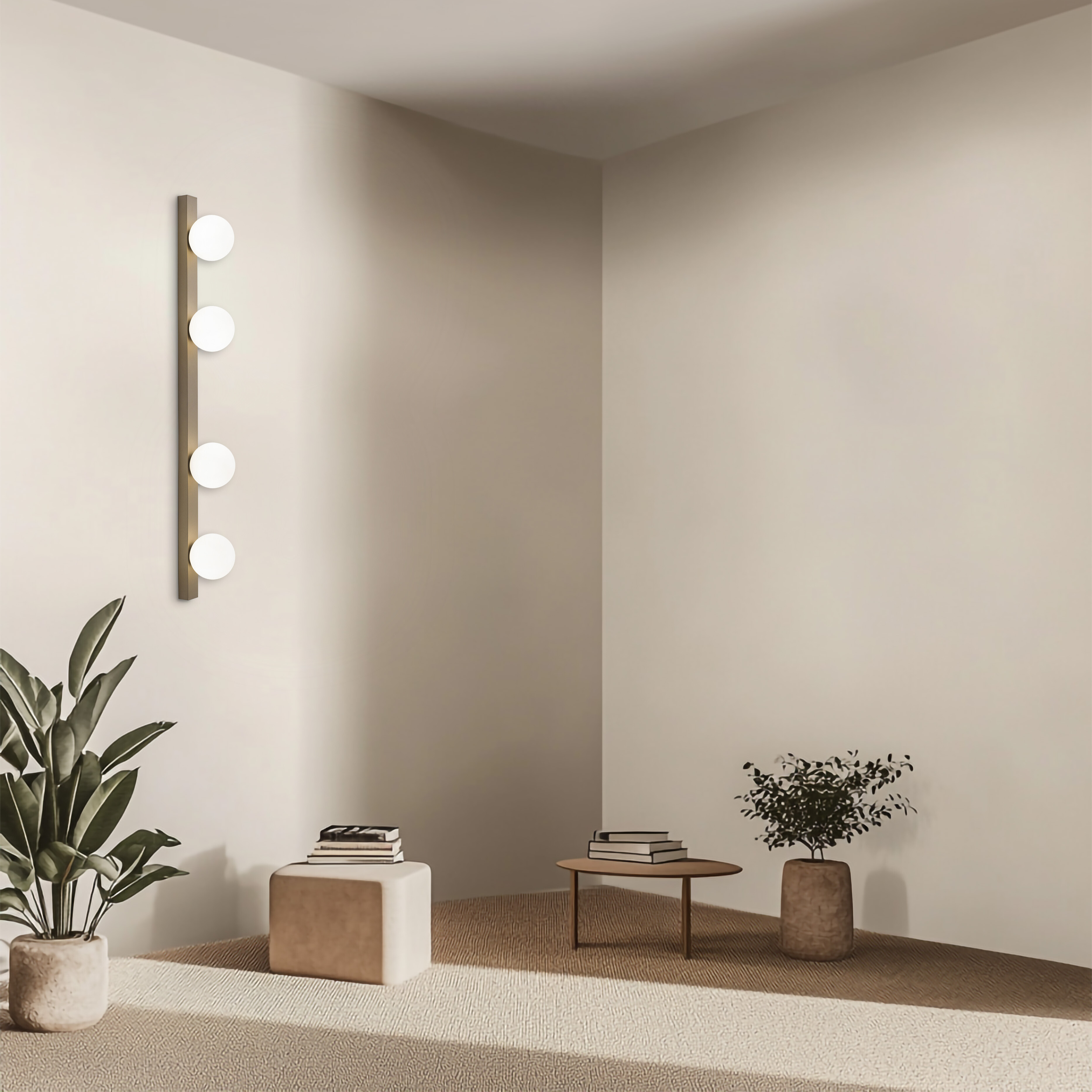 NIVIS PLAFONIERA LINEARE SABBIA 4x6W G9 LED