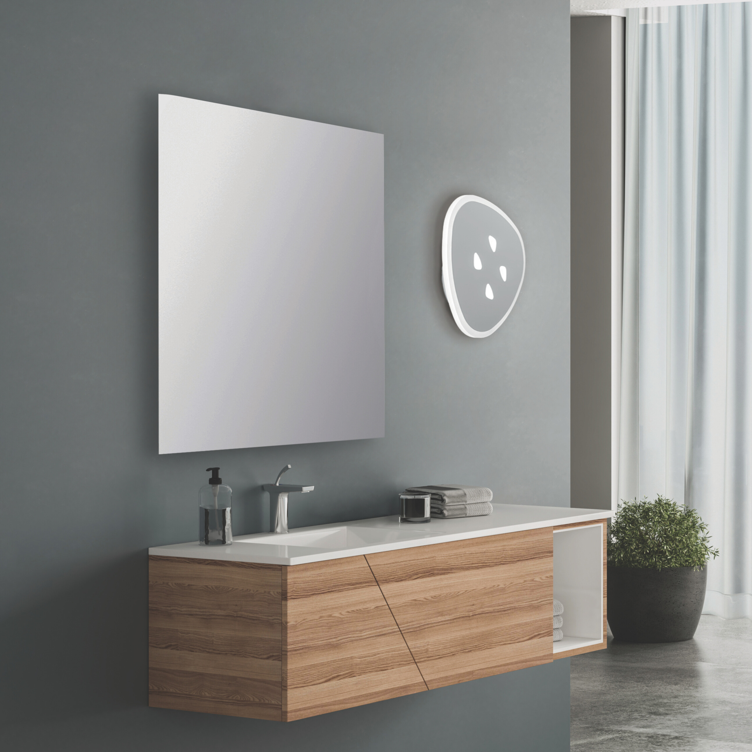 REPLICA PLAFONIERA BIANCO 36W 3000K-4000K 