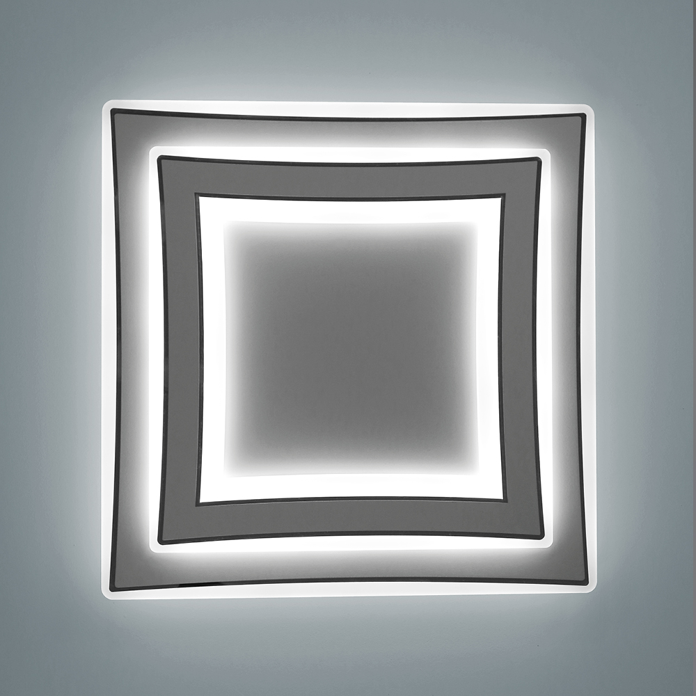 CANOPY PLAFONIERA SMART BIANCO+CROMO 52W 3000K-4000K-6000K