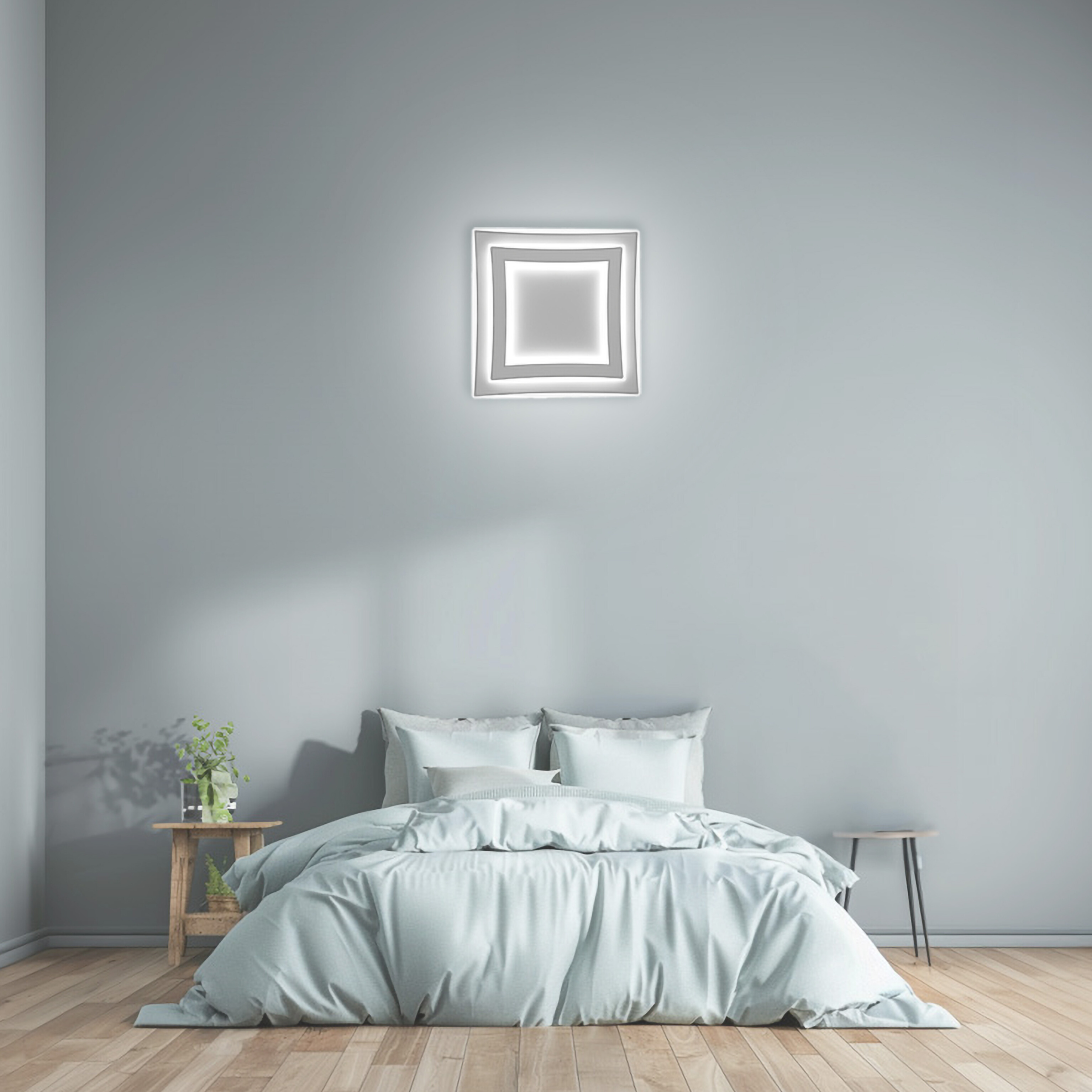 CANOPY PLAFONIERA SMART BIANCO+CROMO 52W 3000K-4000K-6000K