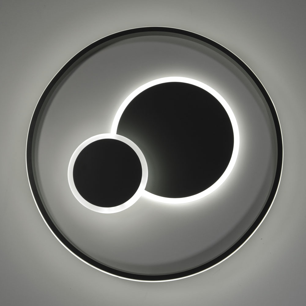 ELIOR 2/L PLAFONIERA Ø50 GRIGIO 46W 3000K-4000K