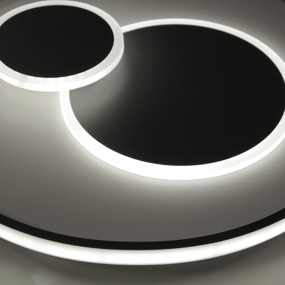 ELIOR 2/L PLAFONIERA Ø50 GRIGIO 46W 3000K-4000K