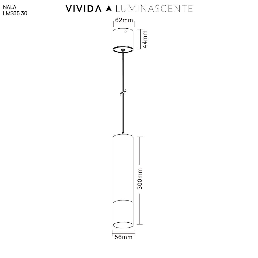 NALA SOSPENSIONE BIANCO 1x10W GU10