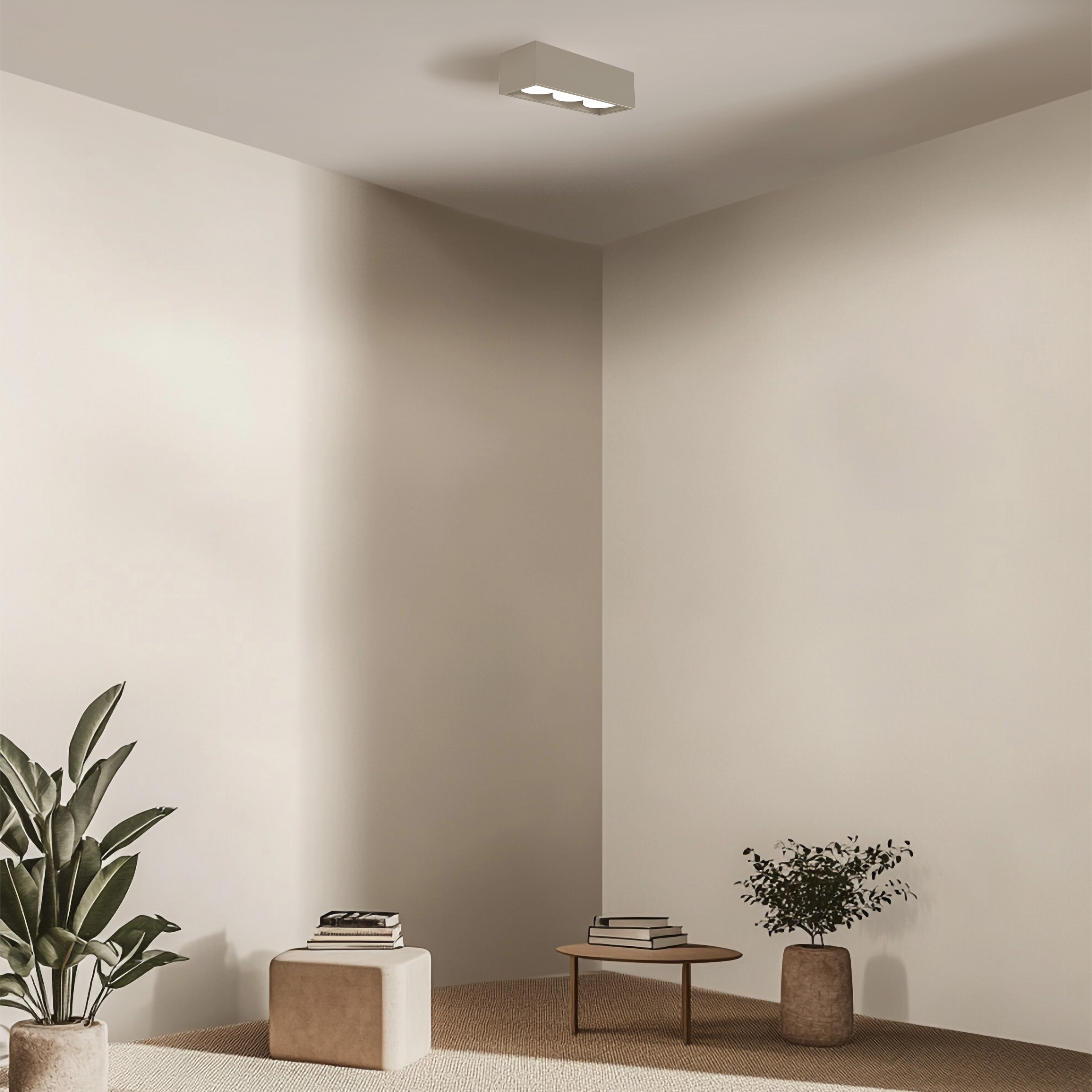 CAGE PLAFONIERA TRIPLA SABBIA 3X12W GX53