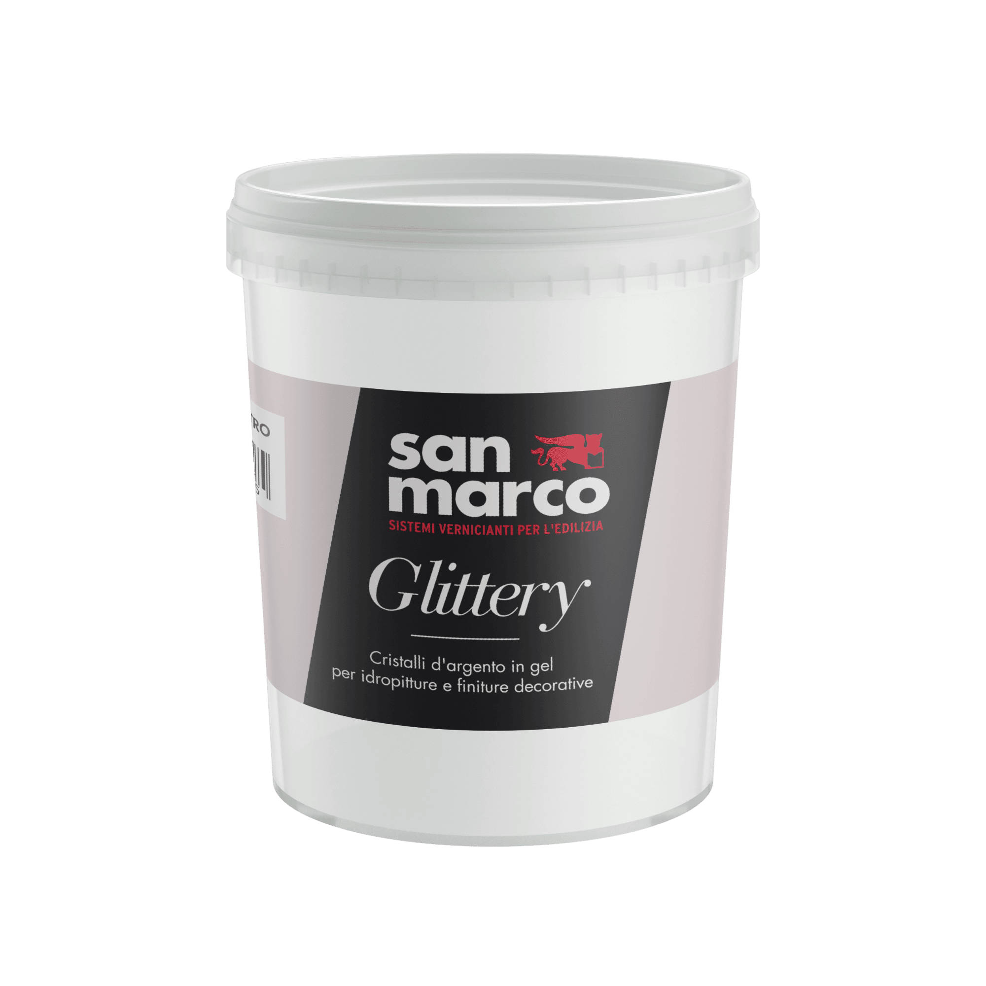 GLITTERY Glitter argentati in gel trasparente, da miscelare 
