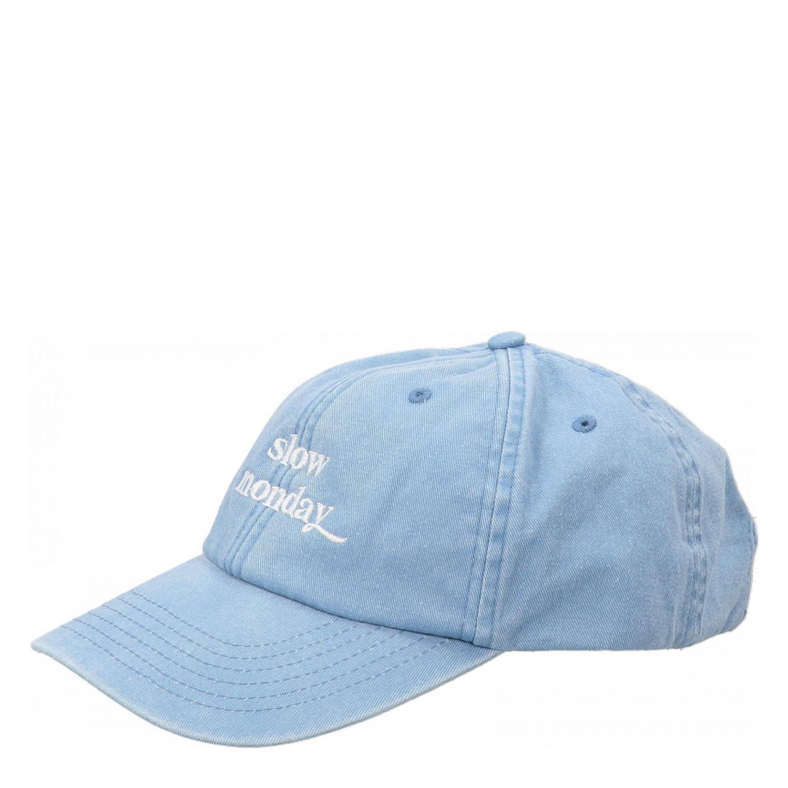 CAP EMBROIDERY light-blue-white