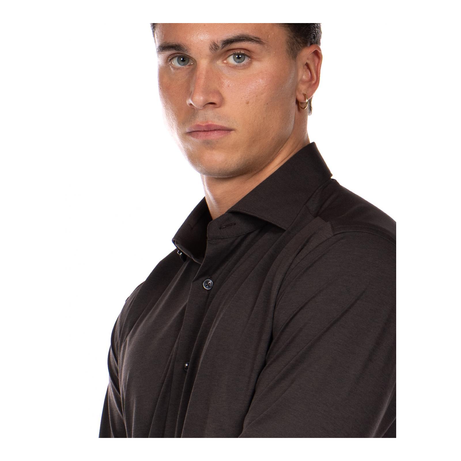CAMICIA 010-marrone-scuro