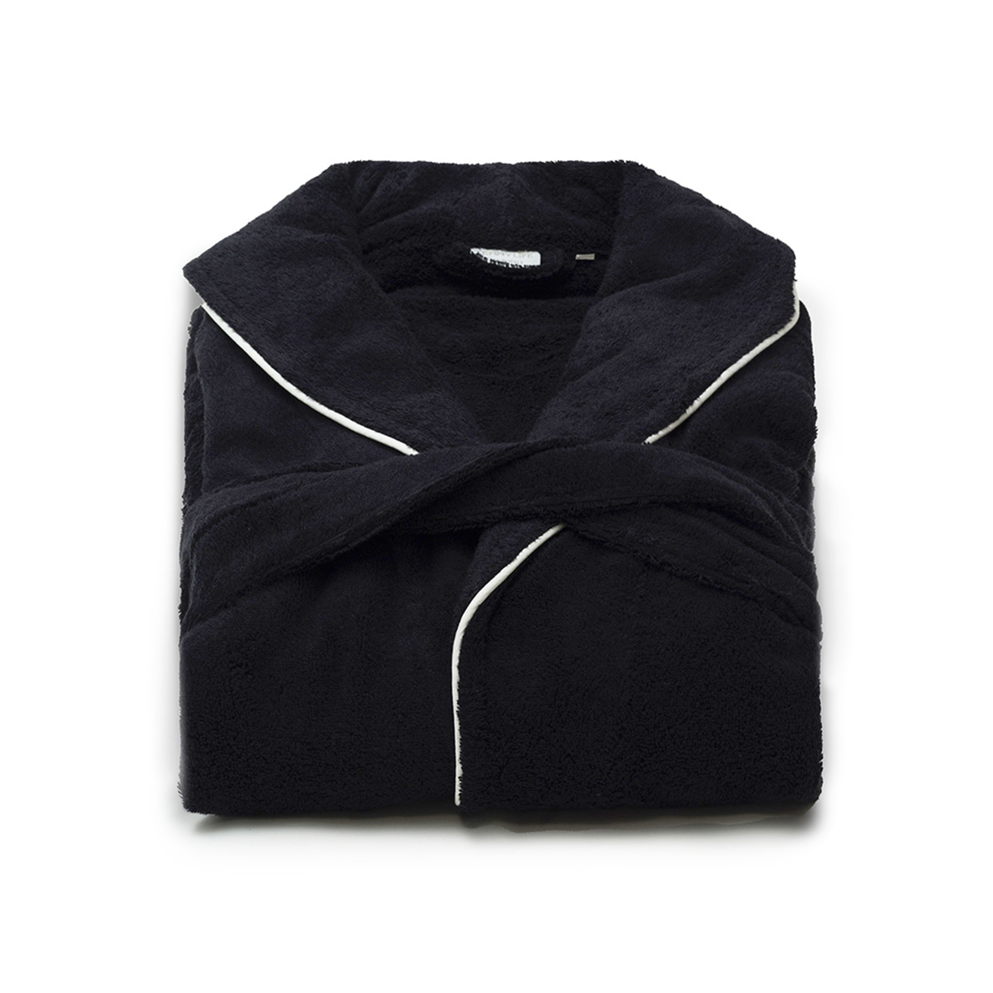 Accappatoio Cannes Uomo/Donna Personalizzabile - Nero/Bianco rr