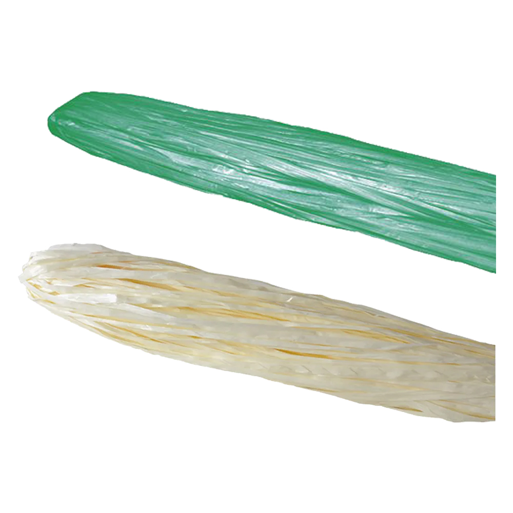 RAFIA SINTETICA A SPEZZONI gr. 200 circa - colore avorio- 15 kg - Senza Marca