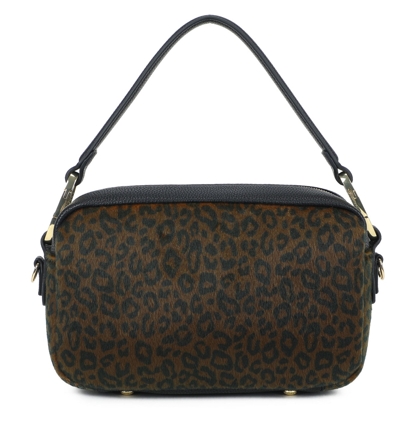 Borsa A Spalla Donna Braccialini Jinny Jeans Denim Sfrangiata - Con Charm Cuore E Tracolla Regolabile