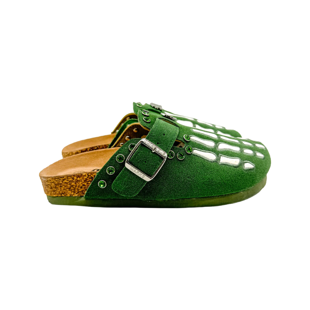 OCTAVIOUS MARKS Ciabatta Clog Moss Green V2