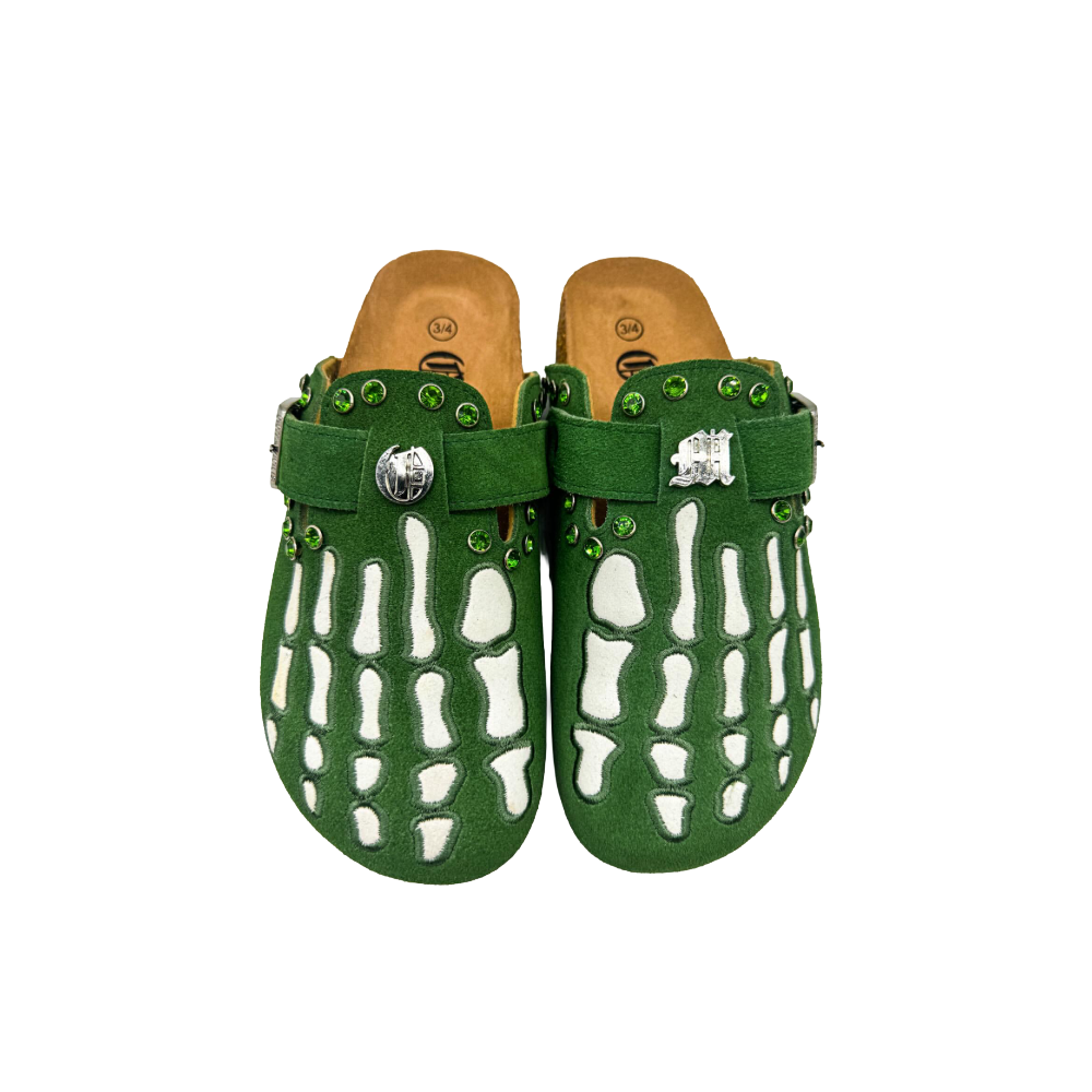 OCTAVIOUS MARKS Ciabatta Clog Moss Green V2