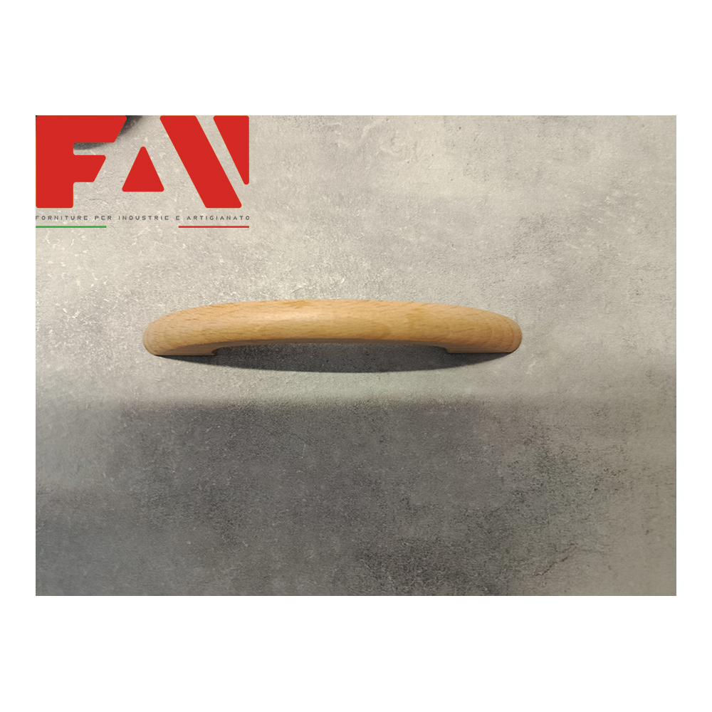 Maniglietta per mobili interasse 96mm - Legno naturale
