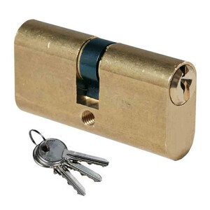 ISEO F300 CILINDRO OVALE 27-27 OTTONATO C/3CH- 10,0 pz