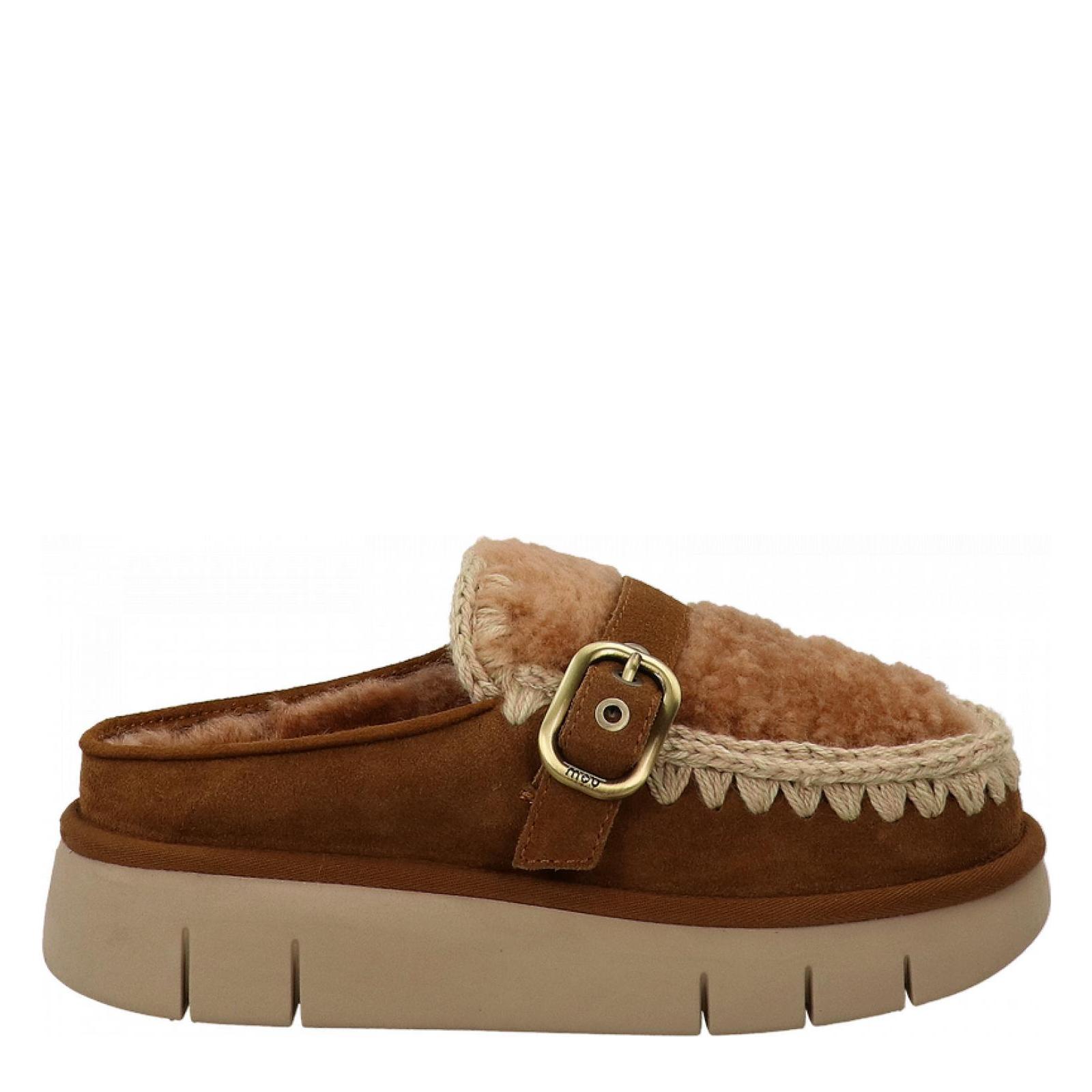 BOUNCE CLOG CURLY SHEEP cognac