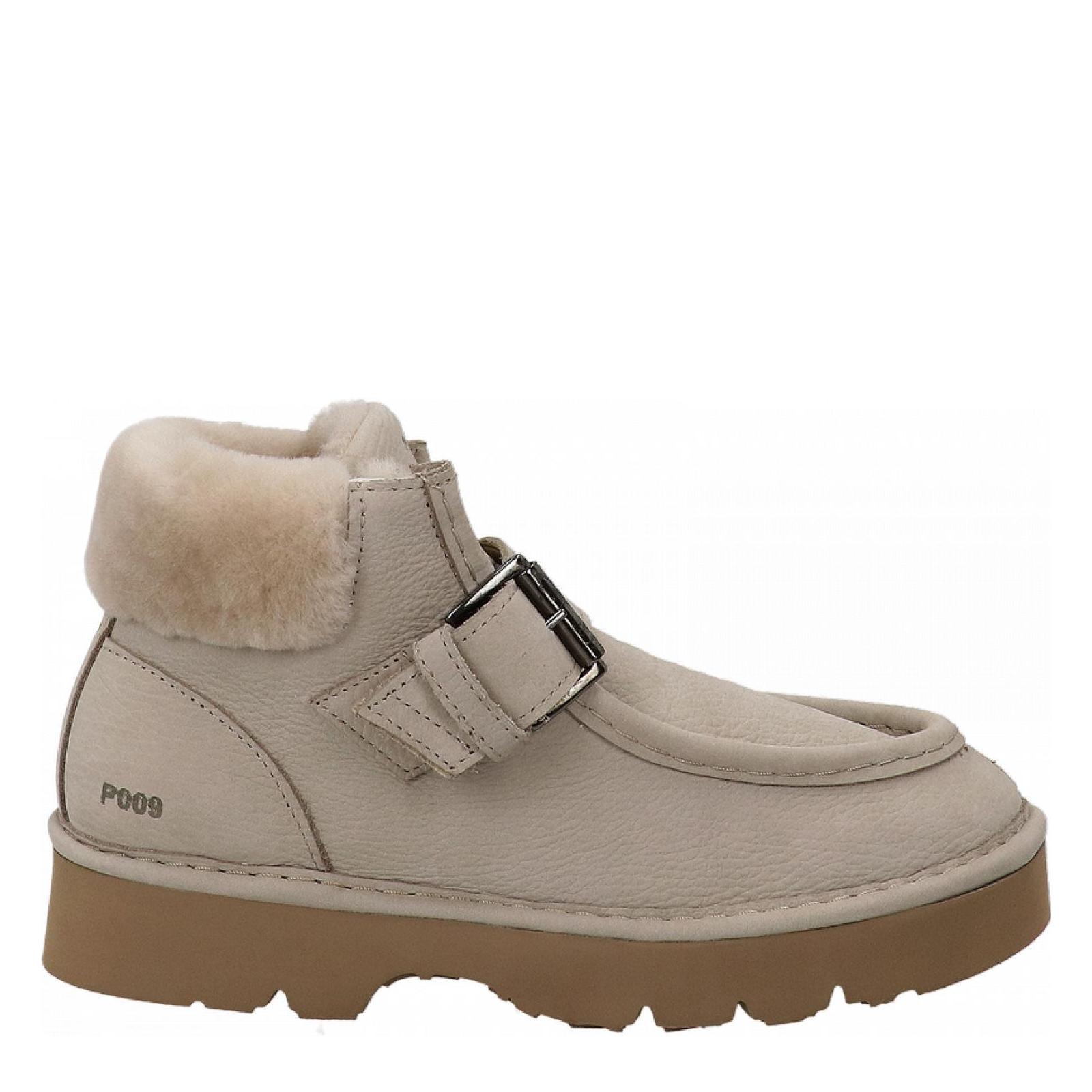 ANKLE STRAP BOOT dove-grey