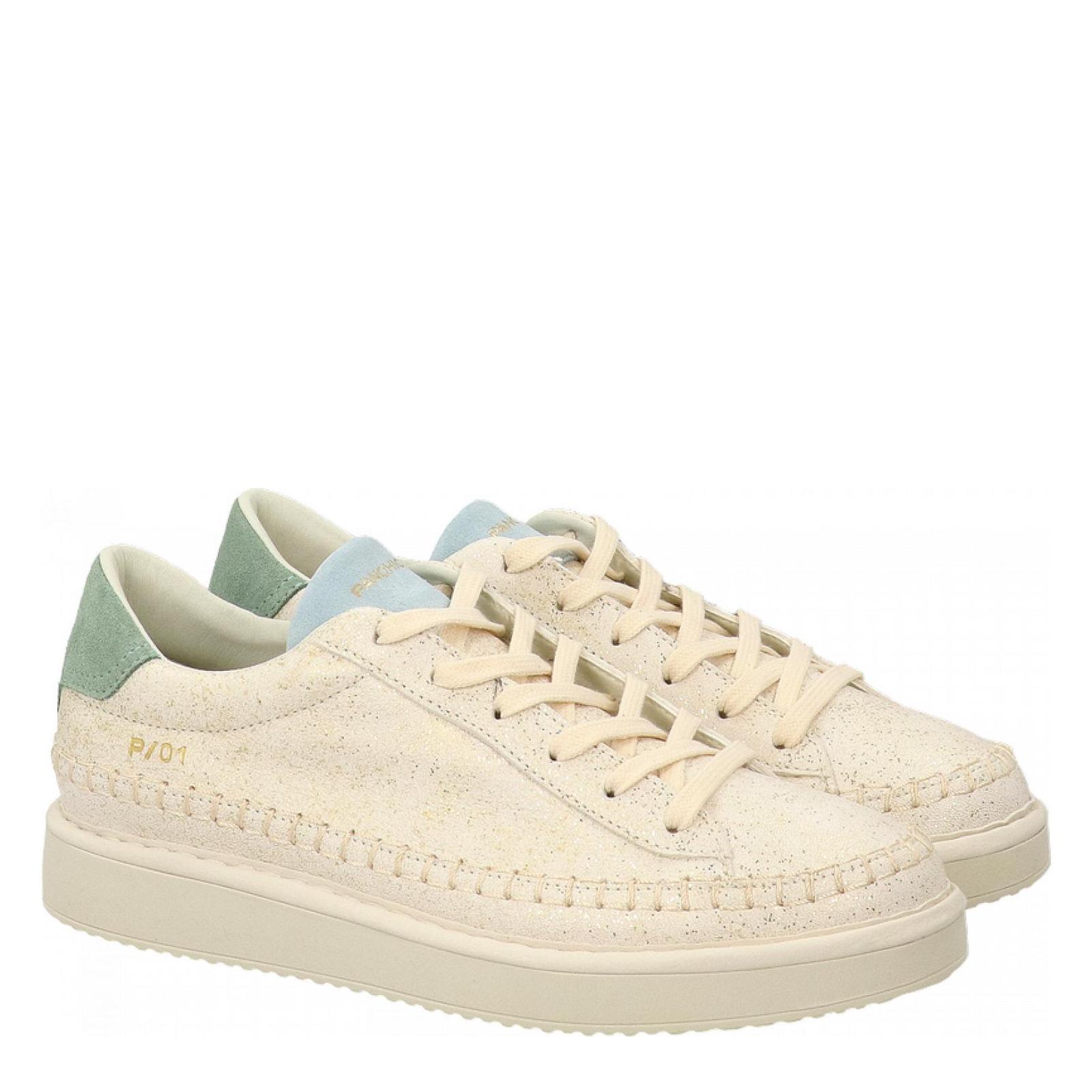 P01 LACE-UP SHOE CRACKLED