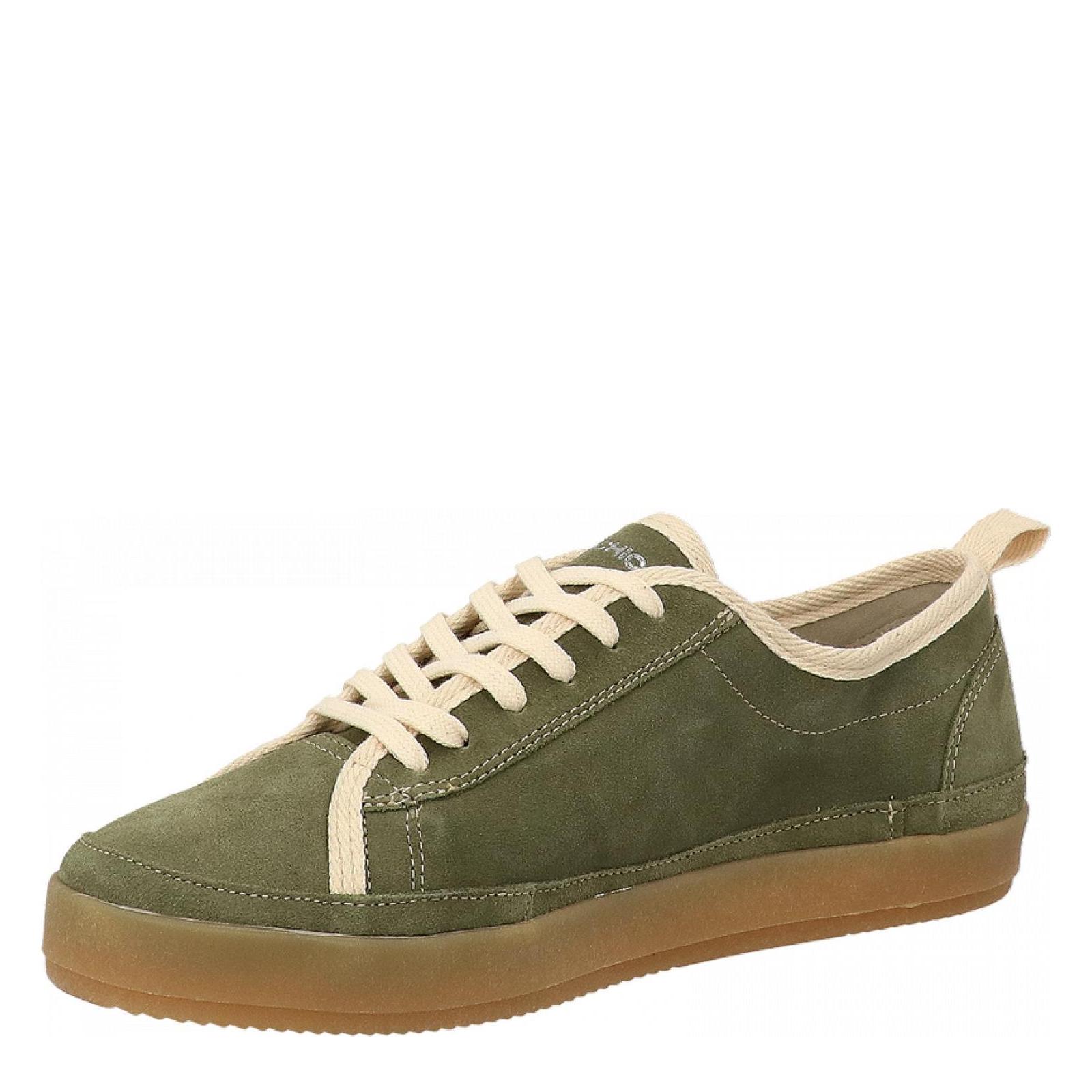 LACE-UP SHOE SUEDE military-olive