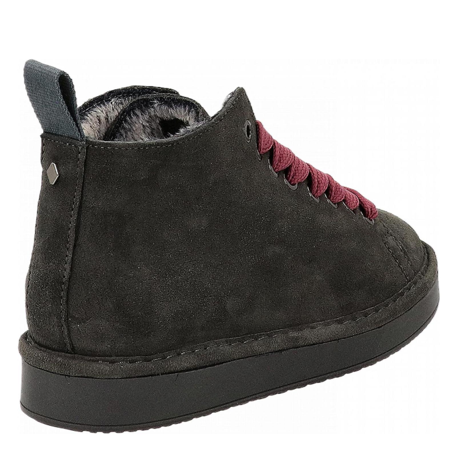 P01 ANKLE BOOT SUEDE anthracite-brownrose