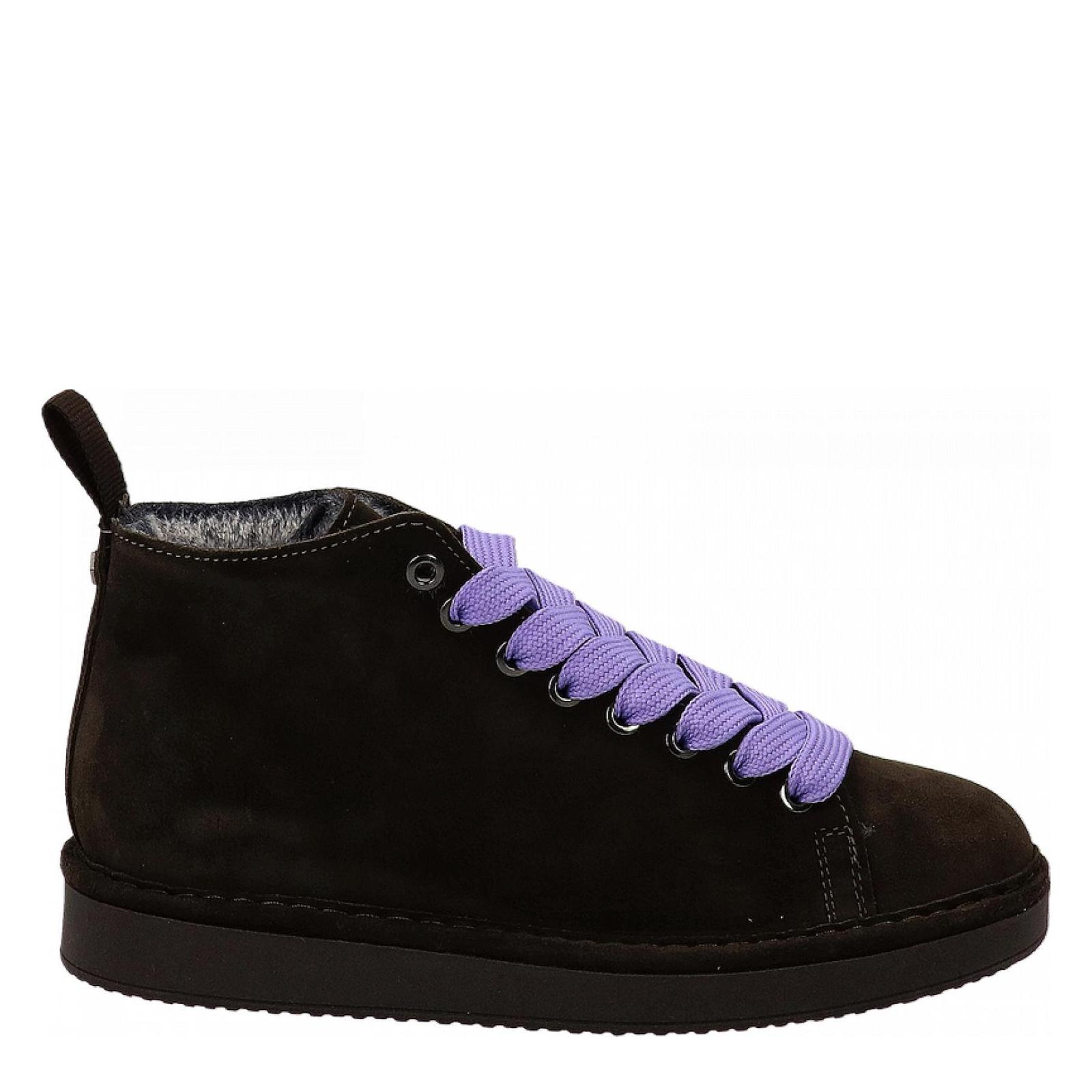 P01 ANKLE BOOT SUEDE ebony-urban-violet