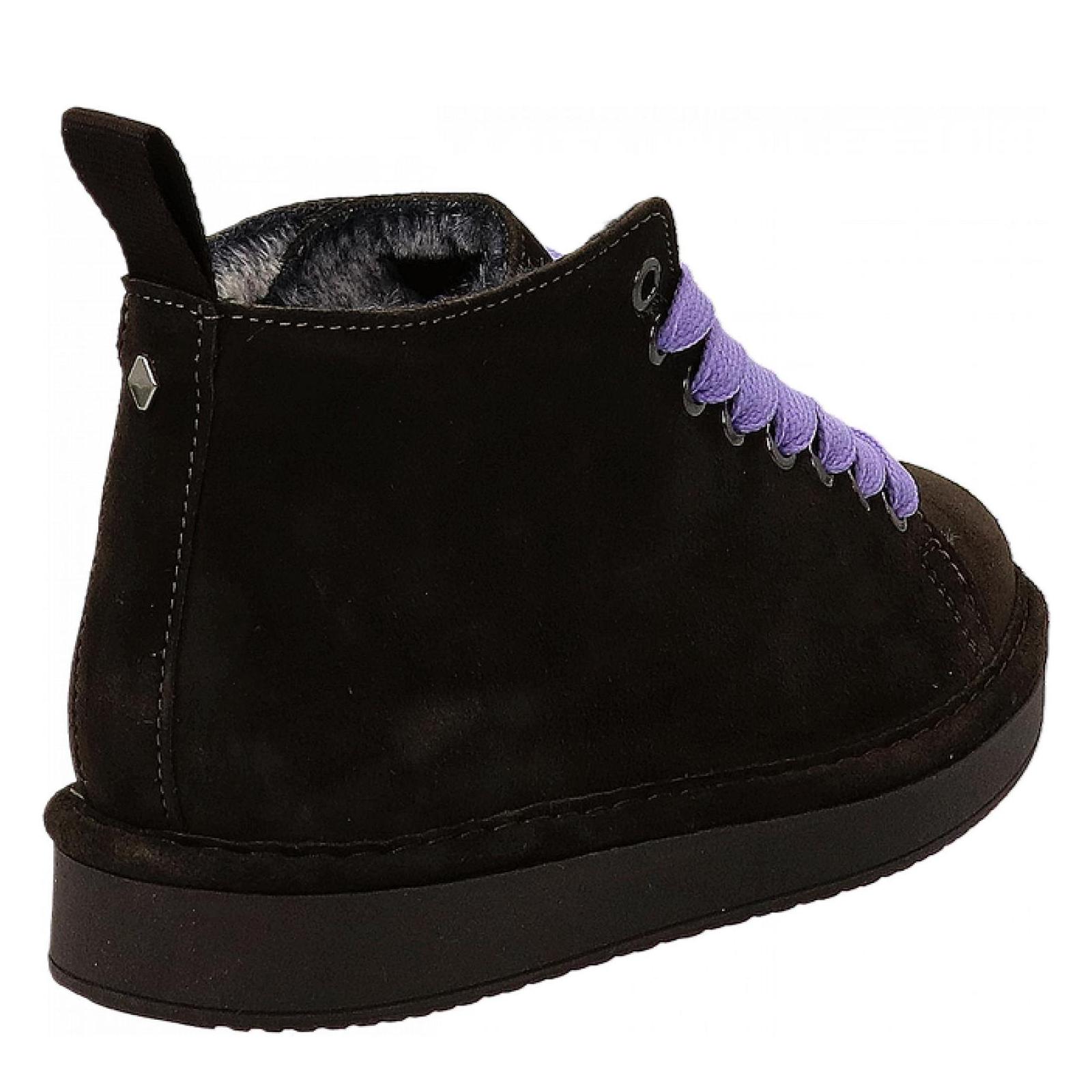 P01 ANKLE BOOT SUEDE ebony-urban-violet