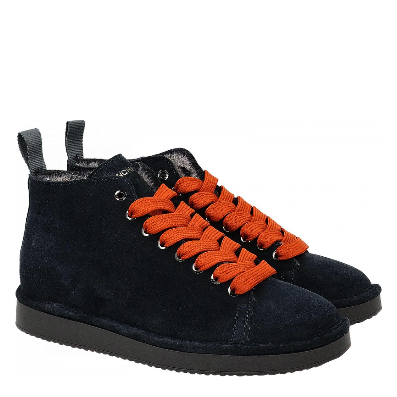 P01 ANKLE BOOT SUEDE cobalt-burnt-orange