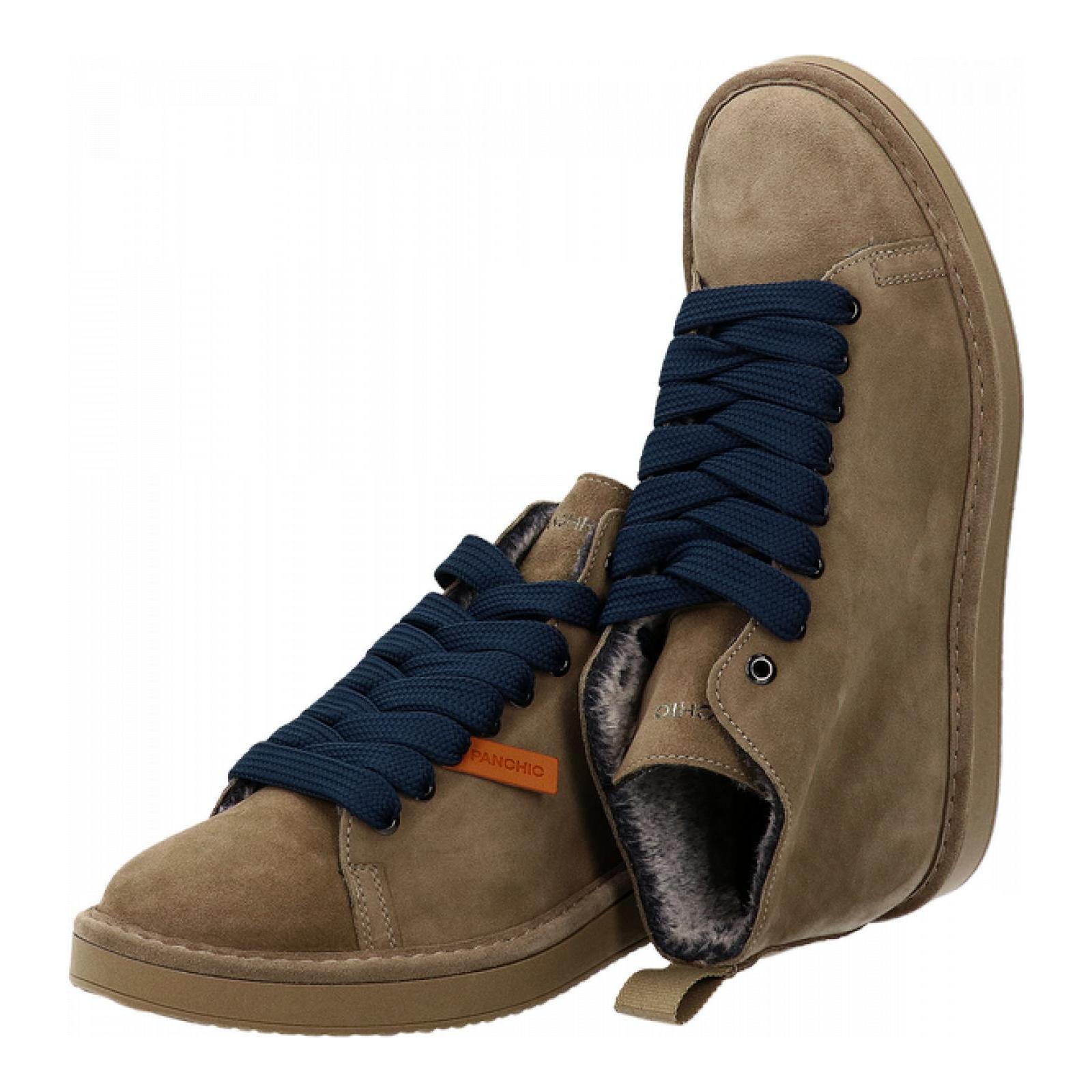 P01 ANKLE BOOT SUEDE walnut-cobalt