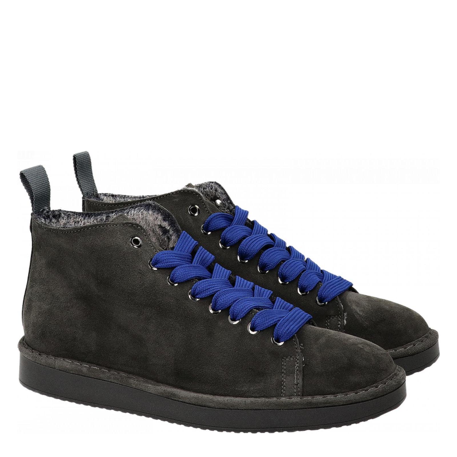 P01 ANKLE BOOT SUEDE anthracite-ultramari