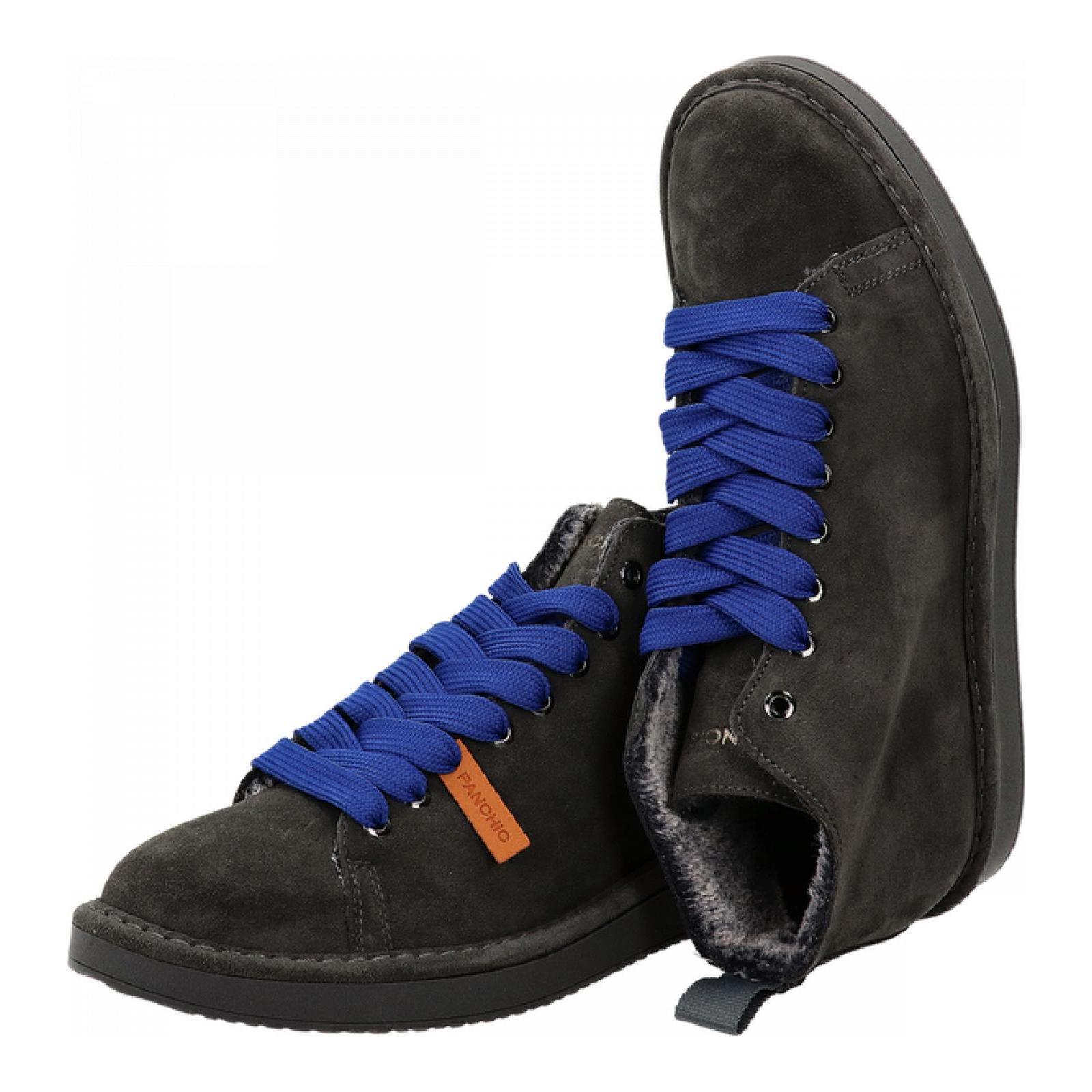 P01 ANKLE BOOT SUEDE anthracite-ultramari