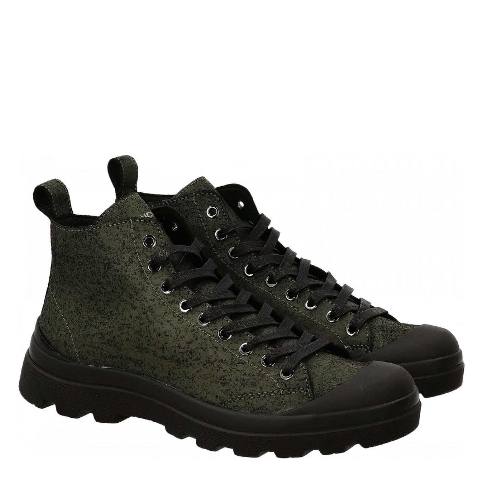 P03 ANKLE BOOT WAXED military-green