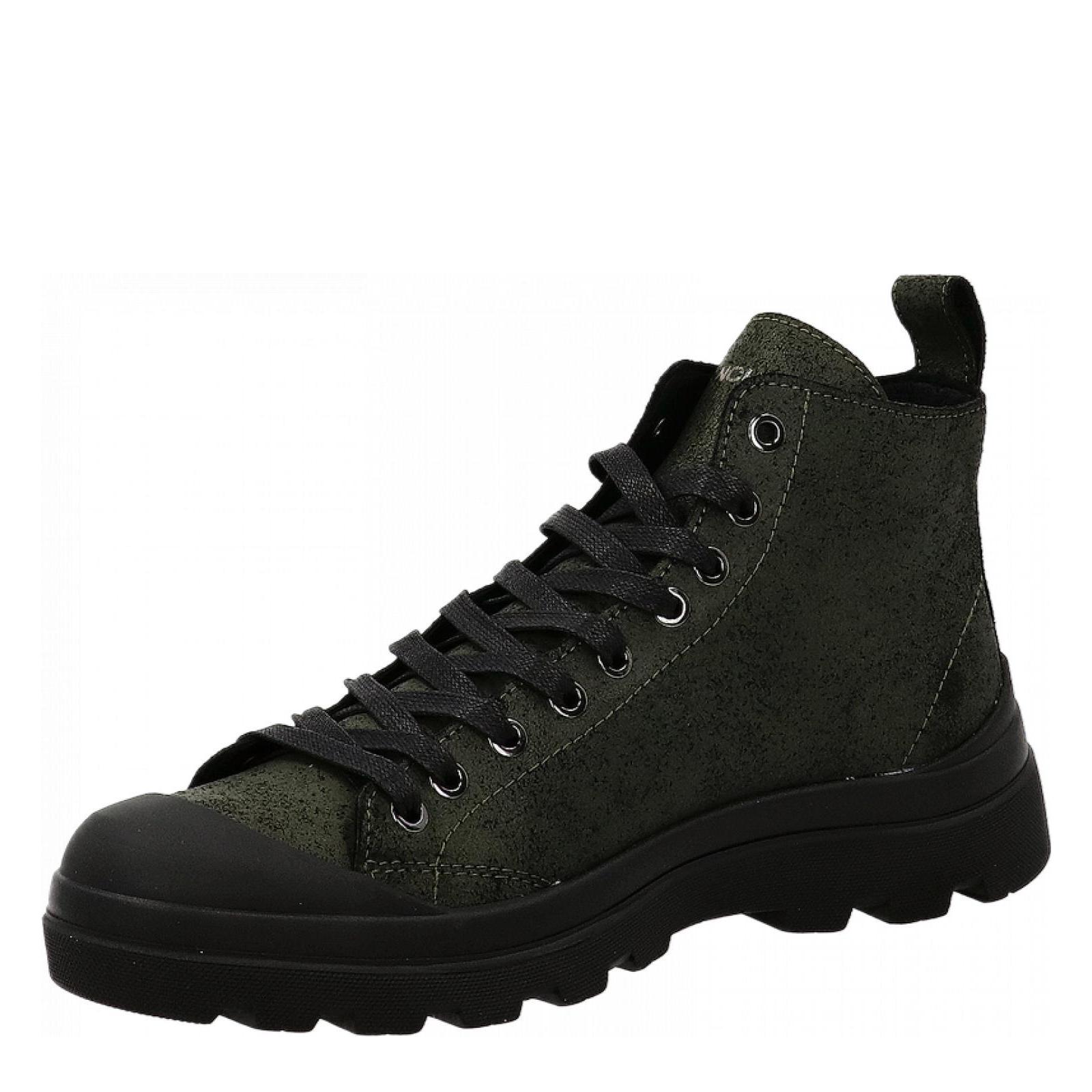 P03 ANKLE BOOT WAXED military-green