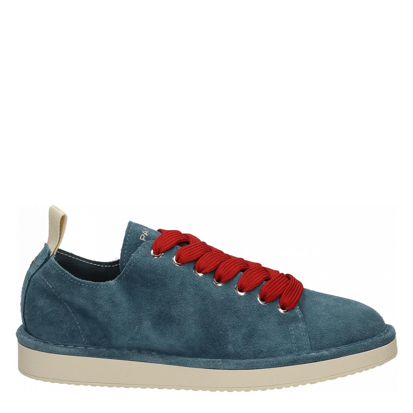 P01 LACE-UP SHOE SUEDE basic-blue-red