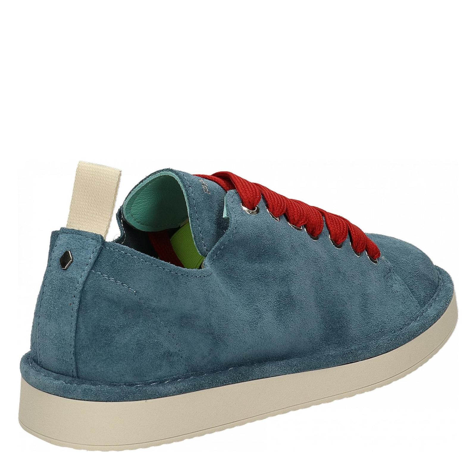 P01 LACE-UP SHOE SUEDE basic-blue-red