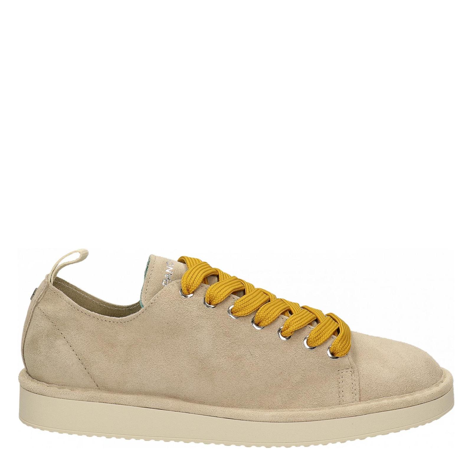 P01 LACE-UP SHOE SUEDE fog-yellow