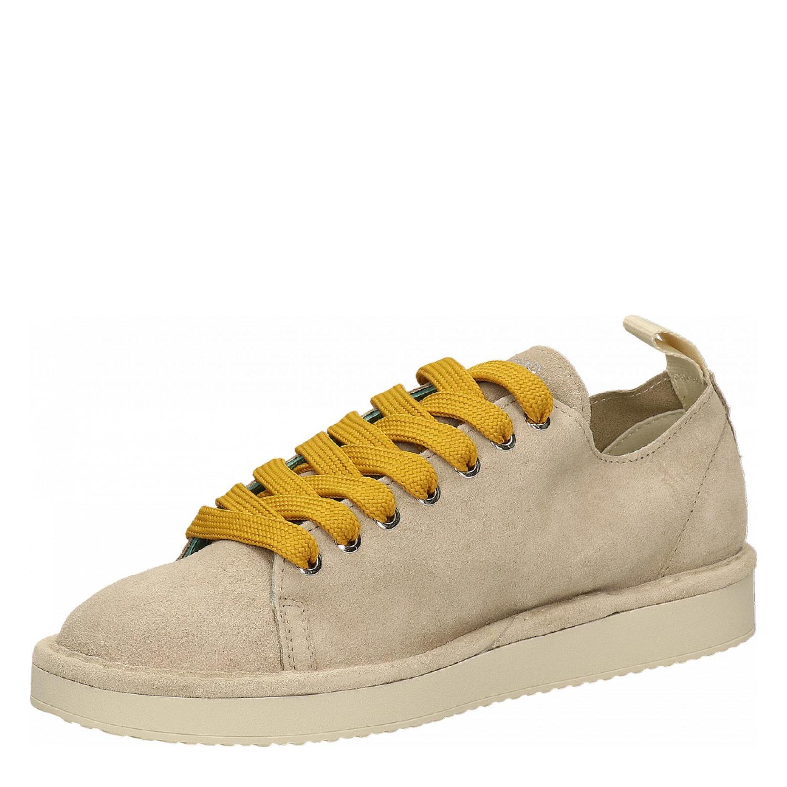 P01 LACE-UP SHOE SUEDE fog-yellow