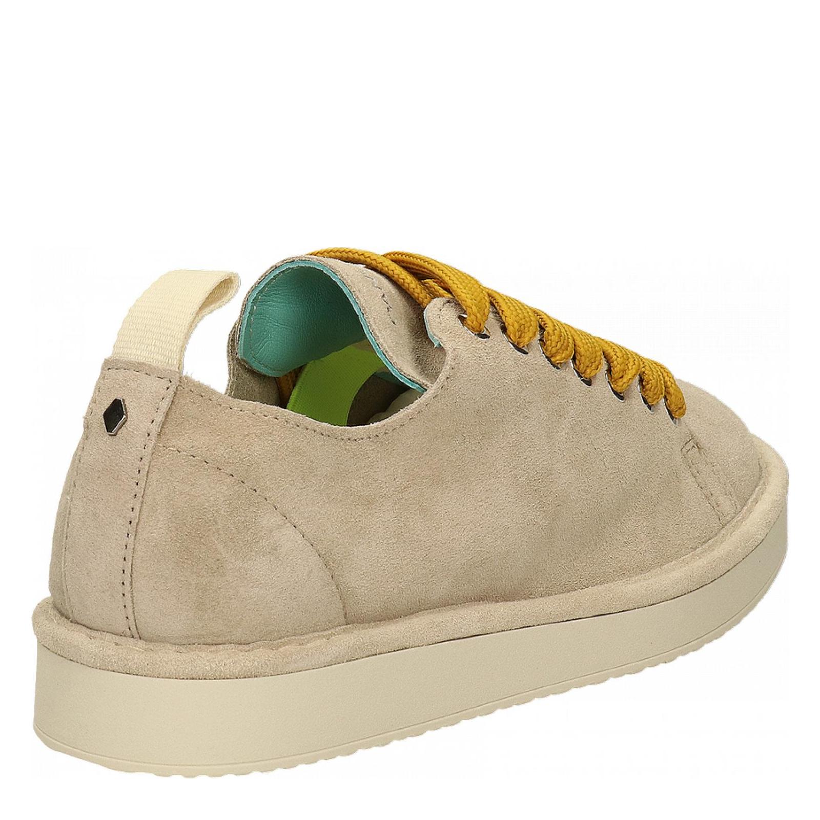 P01 LACE-UP SHOE SUEDE fog-yellow