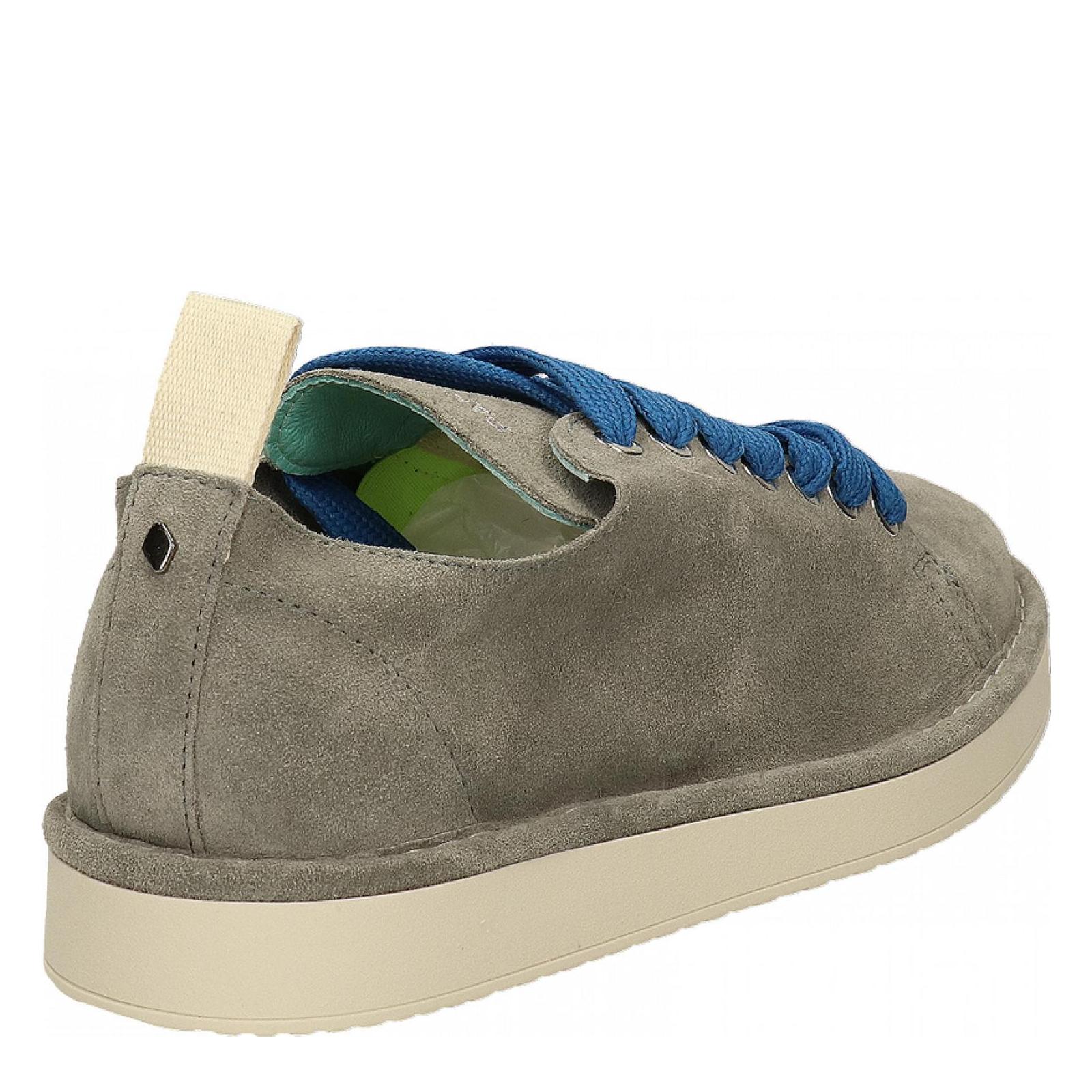 P01 LACE-UP SHOE SUEDE vibrant-grey-true-bl
