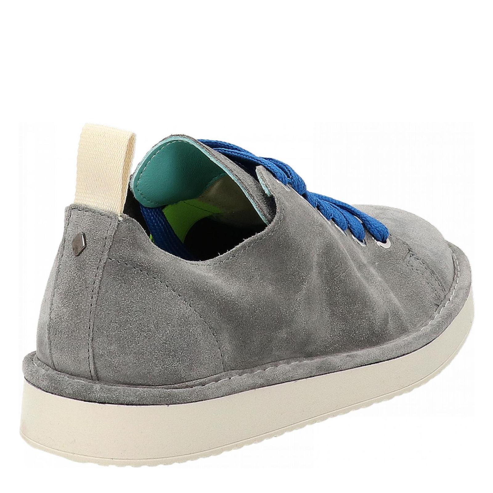 P01 LACE-UP SHOE SUEDE vibrant-grey-true-bl